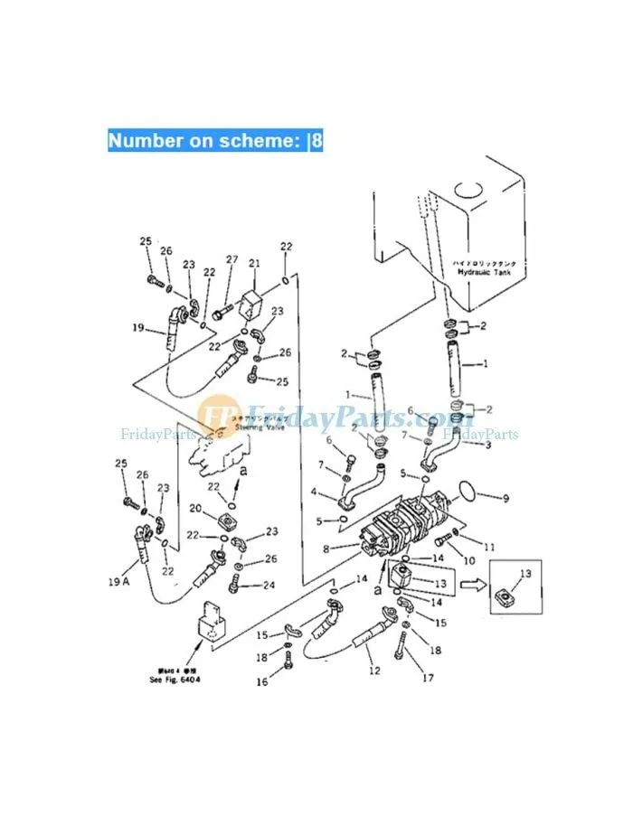 Aftermarket Replacement Wheel Loader WA300-1 Hydraulic Gear Pump 705-55-34090 705-55-34110