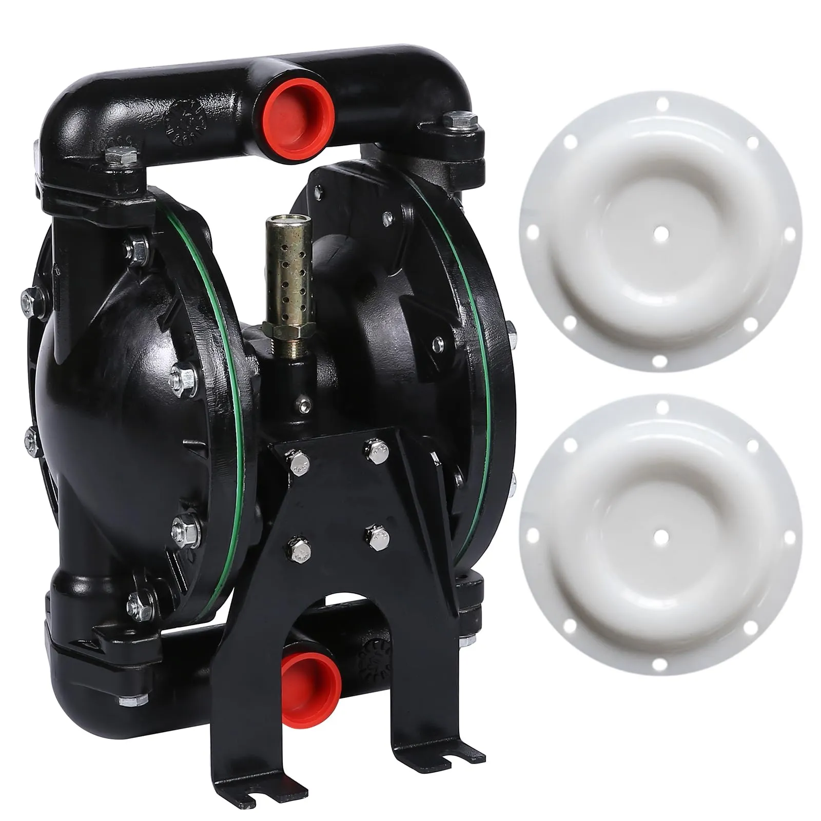 Air Operated Double Diaphragm Pump 1 inch Inlet/Outlet 35GPM Pneumatic Waste Oil Transfer