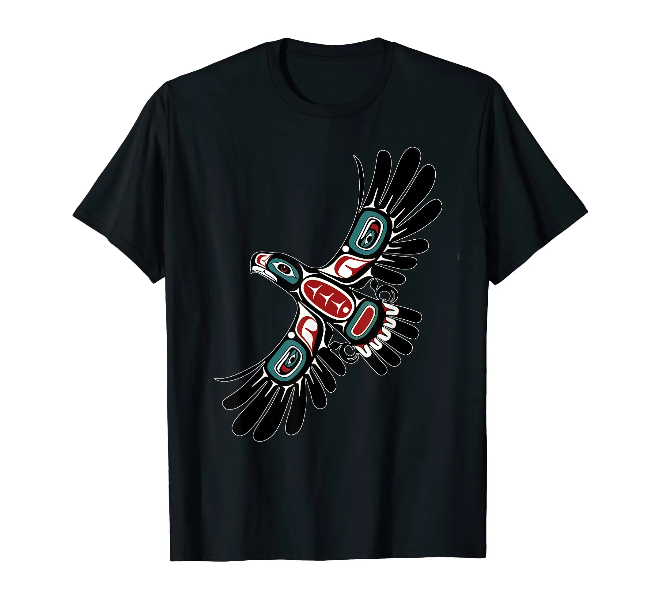 Alaska Native American Art Tlingit Haida Eagle Clan T-Shirt - Lightweight Classic Fit