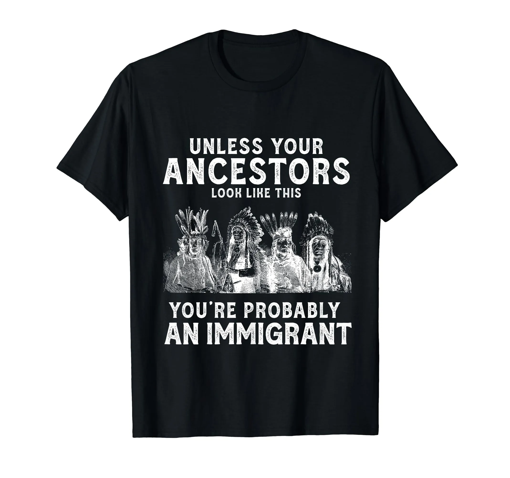 American Indian You're Probably An Immigrant T-Shirt - Embrace Diversity, Classic Fit, Lightweight