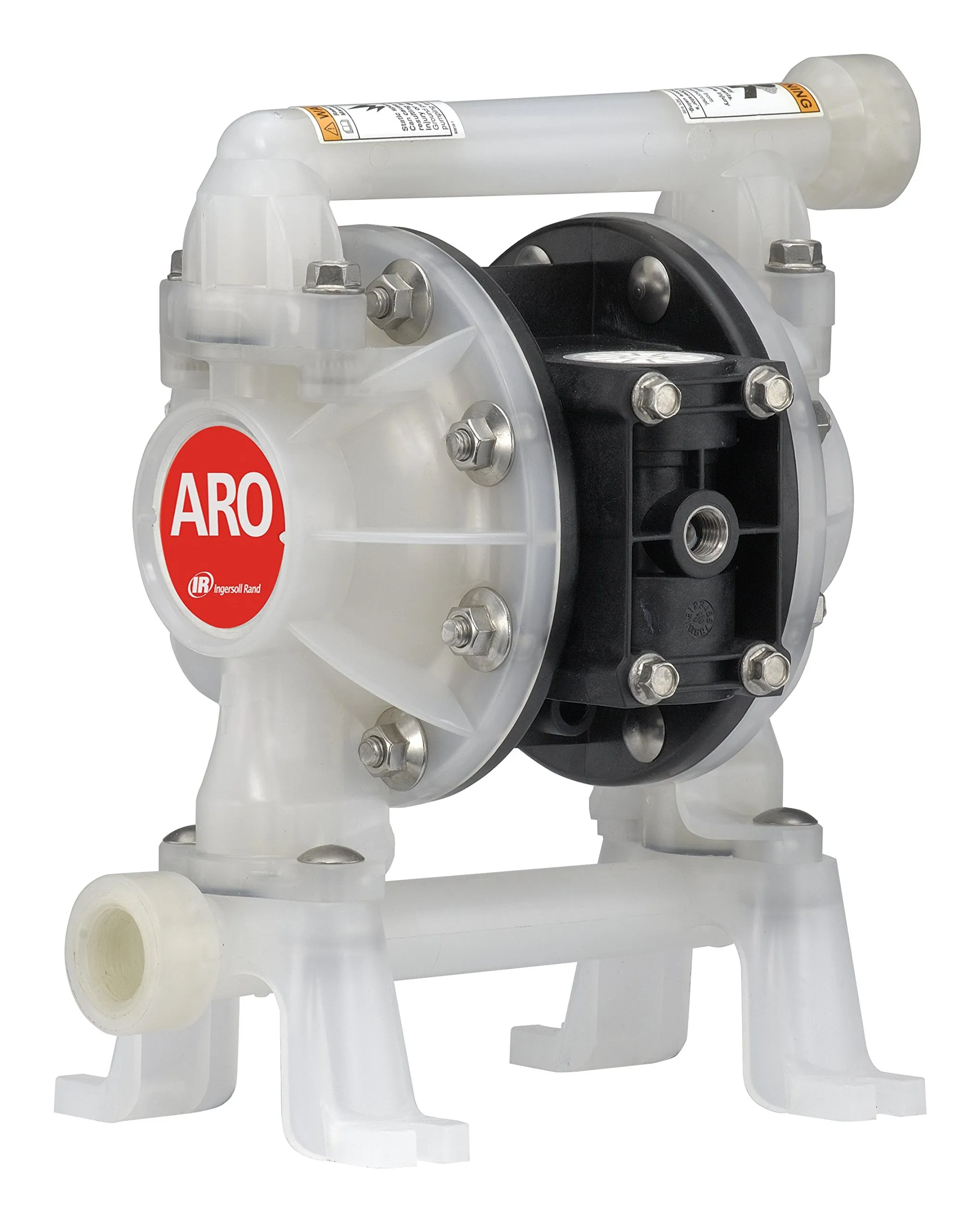 AROPD07P-APS-PTT Polypropylene Diaphragm Pump, 15 GPM, 100 PSI, Non-Metallic, Ingersoll Rand