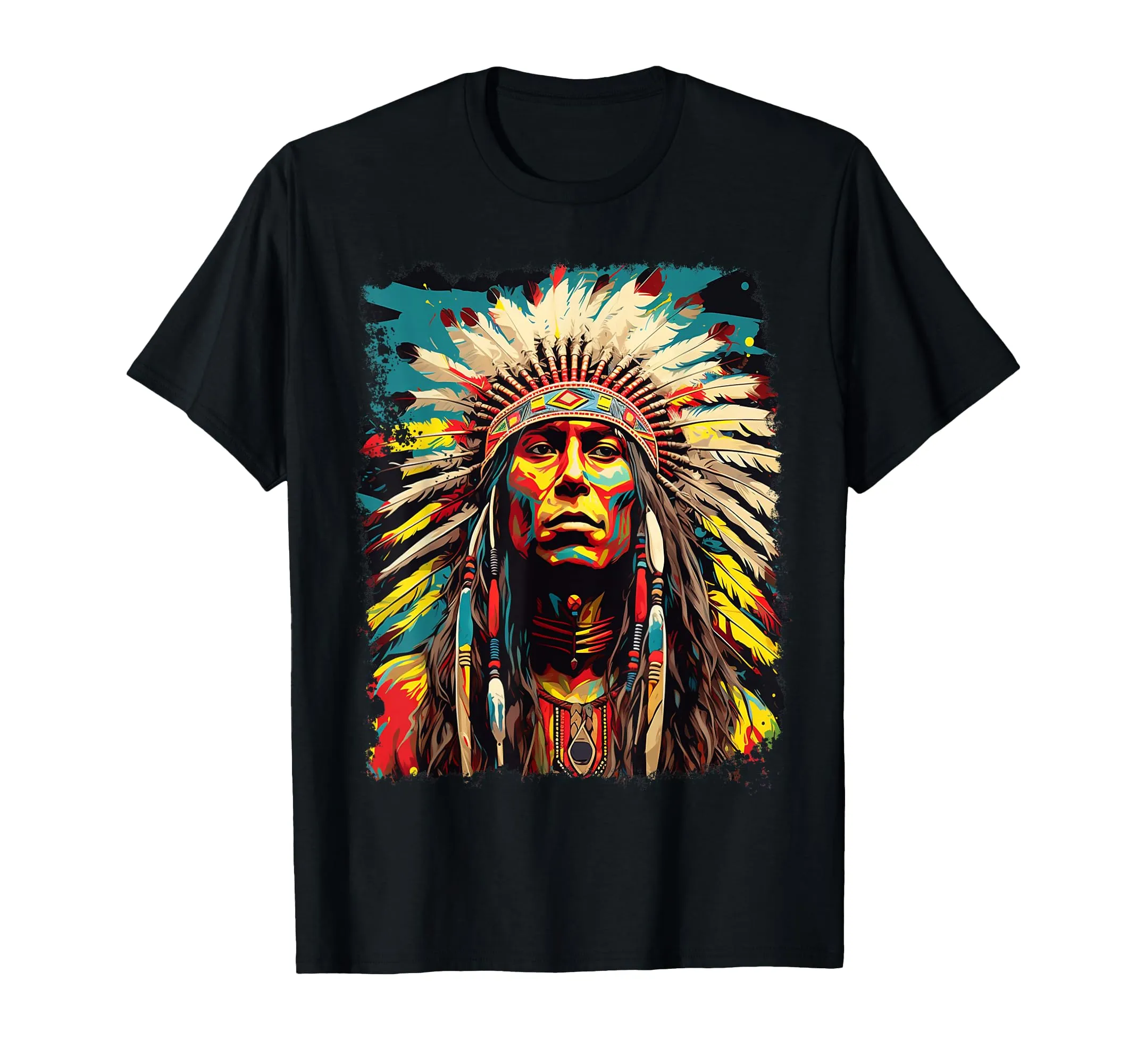 Beautiful Native American Spiritual T-Shirt by Indigenous Wolfwear - Lightweight, Classic Fit