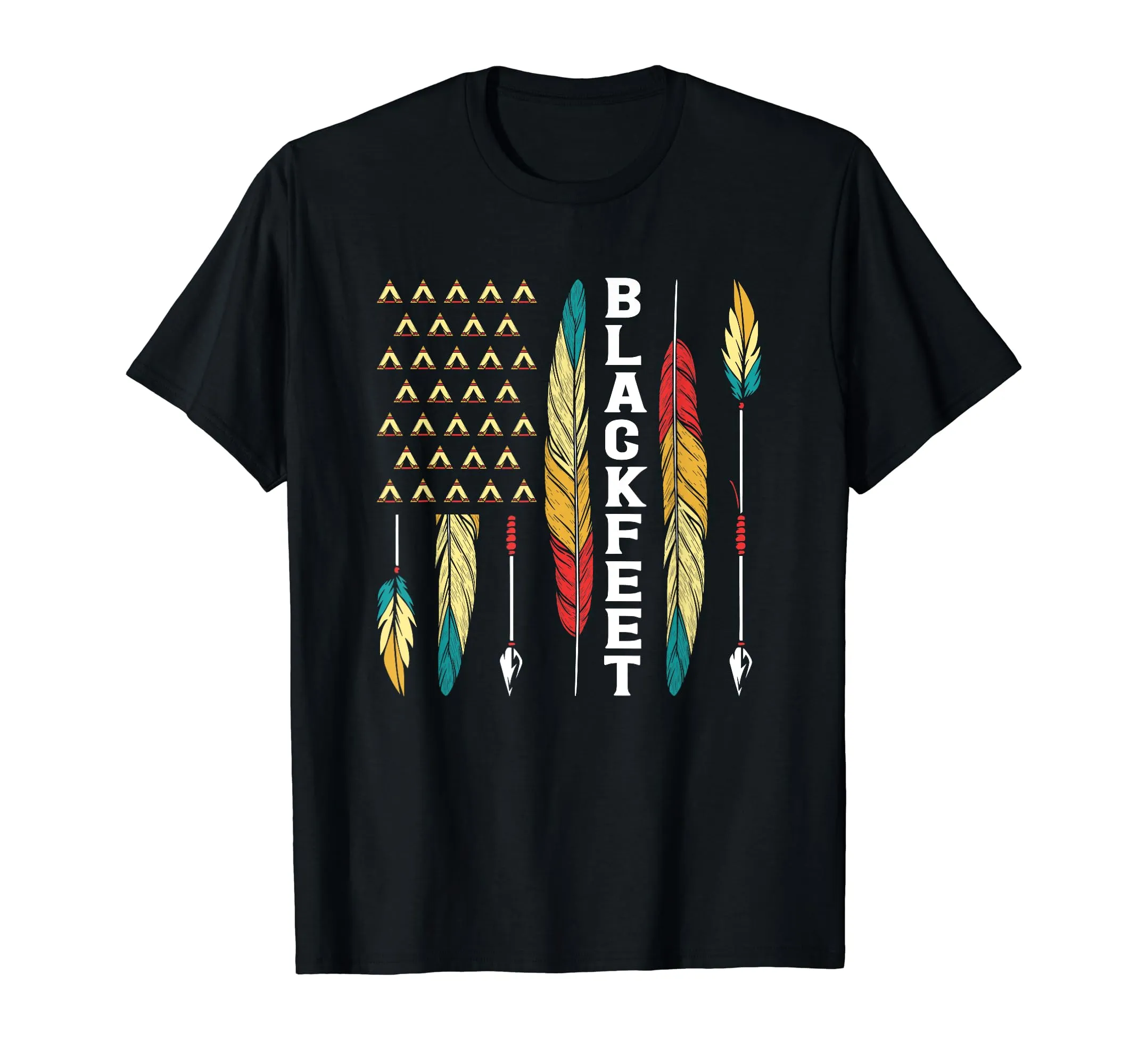 Blackfeet Flag Native Pride T-Shirt for American Indians - Lightweight & Classic Fit