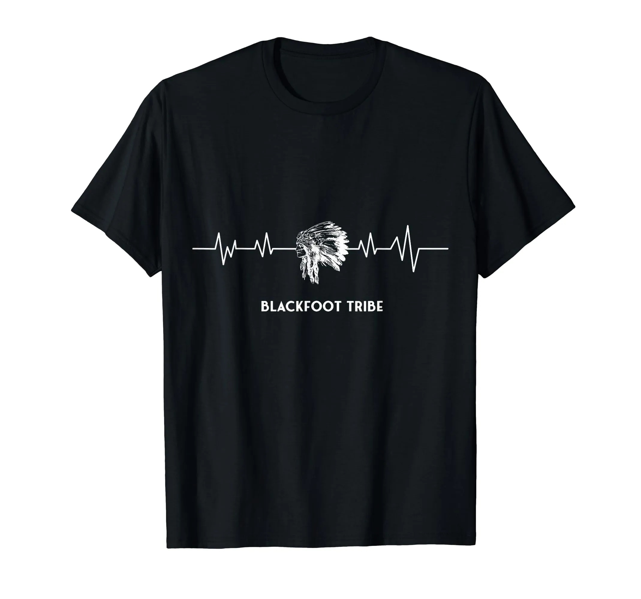 Blackfoot Tribe Heartbeat Native American T-Shirt - Celebrate Culture with EKG Design