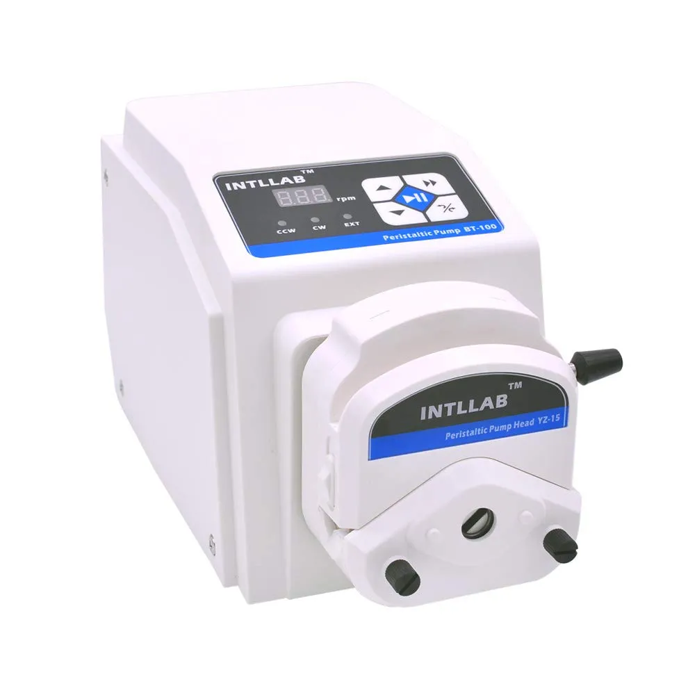 BT100 Variable Speed Peristaltic Pump YZ15, 0.06-360 mL/min Flow Rate, 0.1-100rpm, 2m Tubing