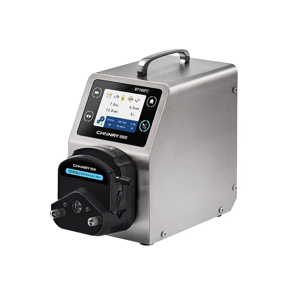 BT100FC/YZ1515x Dosing Pump, 0.007-380ml/min Flow Rate, 110V, LCD Touch Screen, Stepping Motor