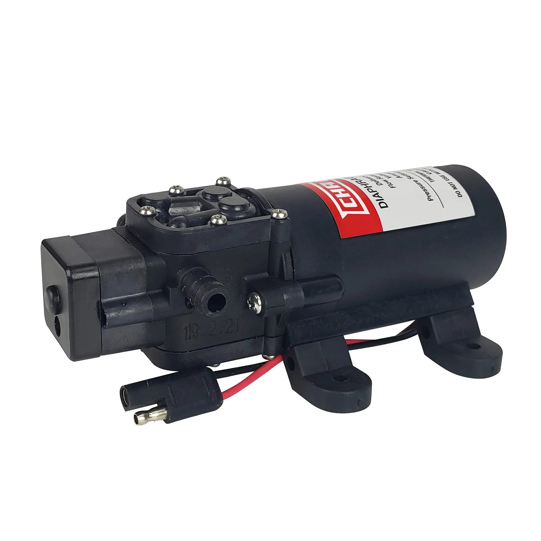 Chapin 12V Diaphragm Pump 1.0 GPM - Self-Priming, Chemical-Resistant, Universal Mounting Base