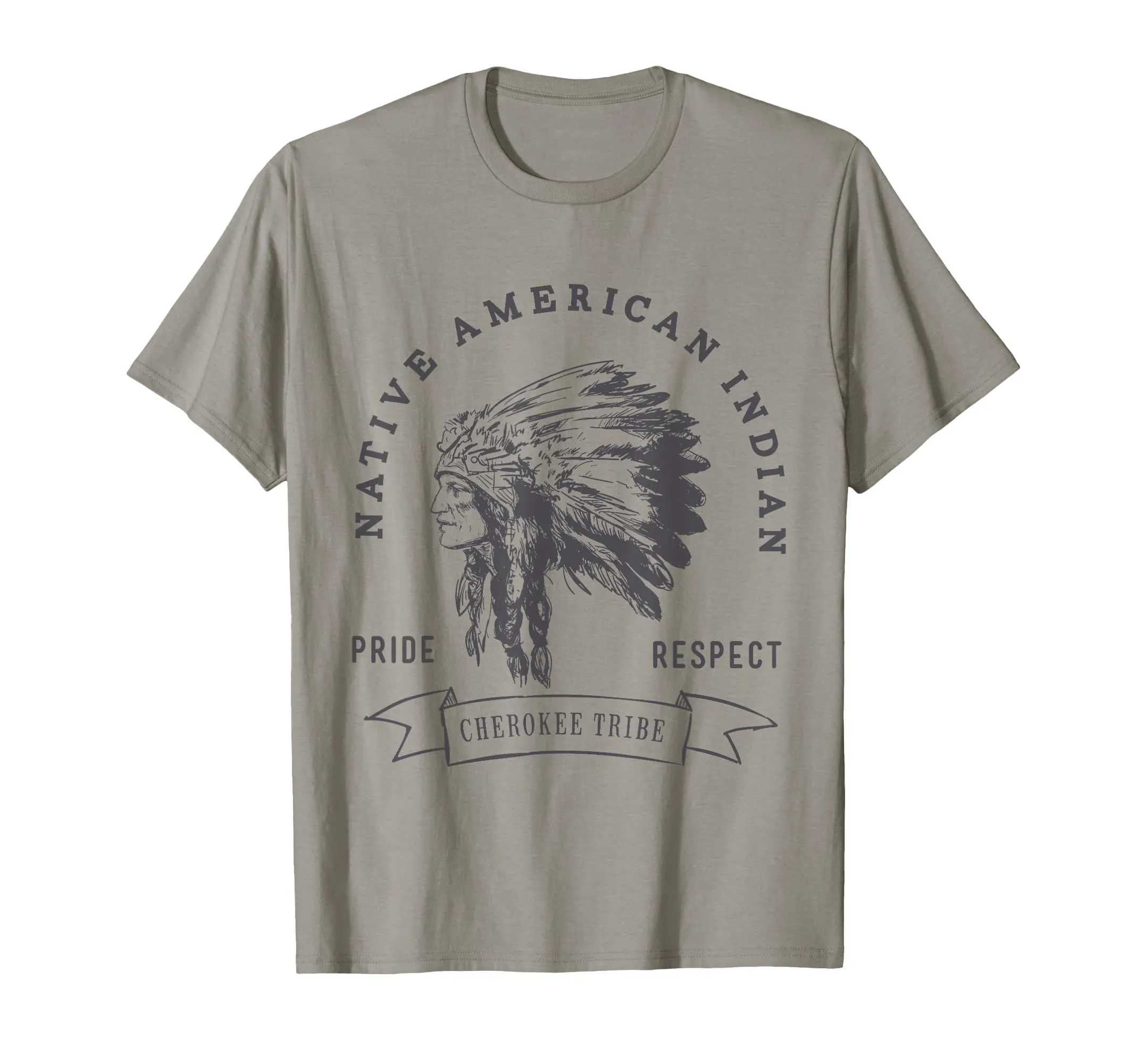 Cherokee Tribe Native American Pride T-Shirt - Lightweight, Classic Fit, Hand Drawn Logo