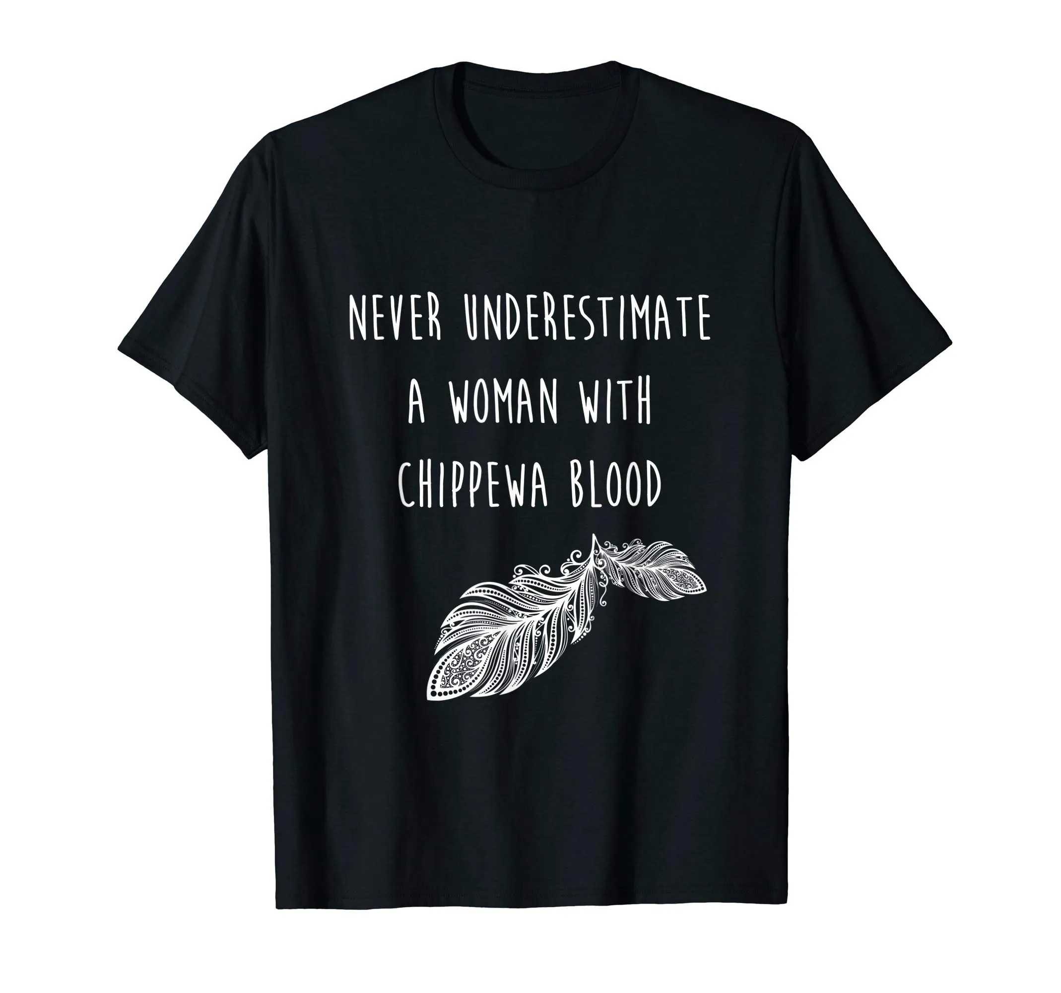 Chippewa Native American T-Shirt - Lightweight Classic Fit, Double-Needle Hem, Chippewa Pride