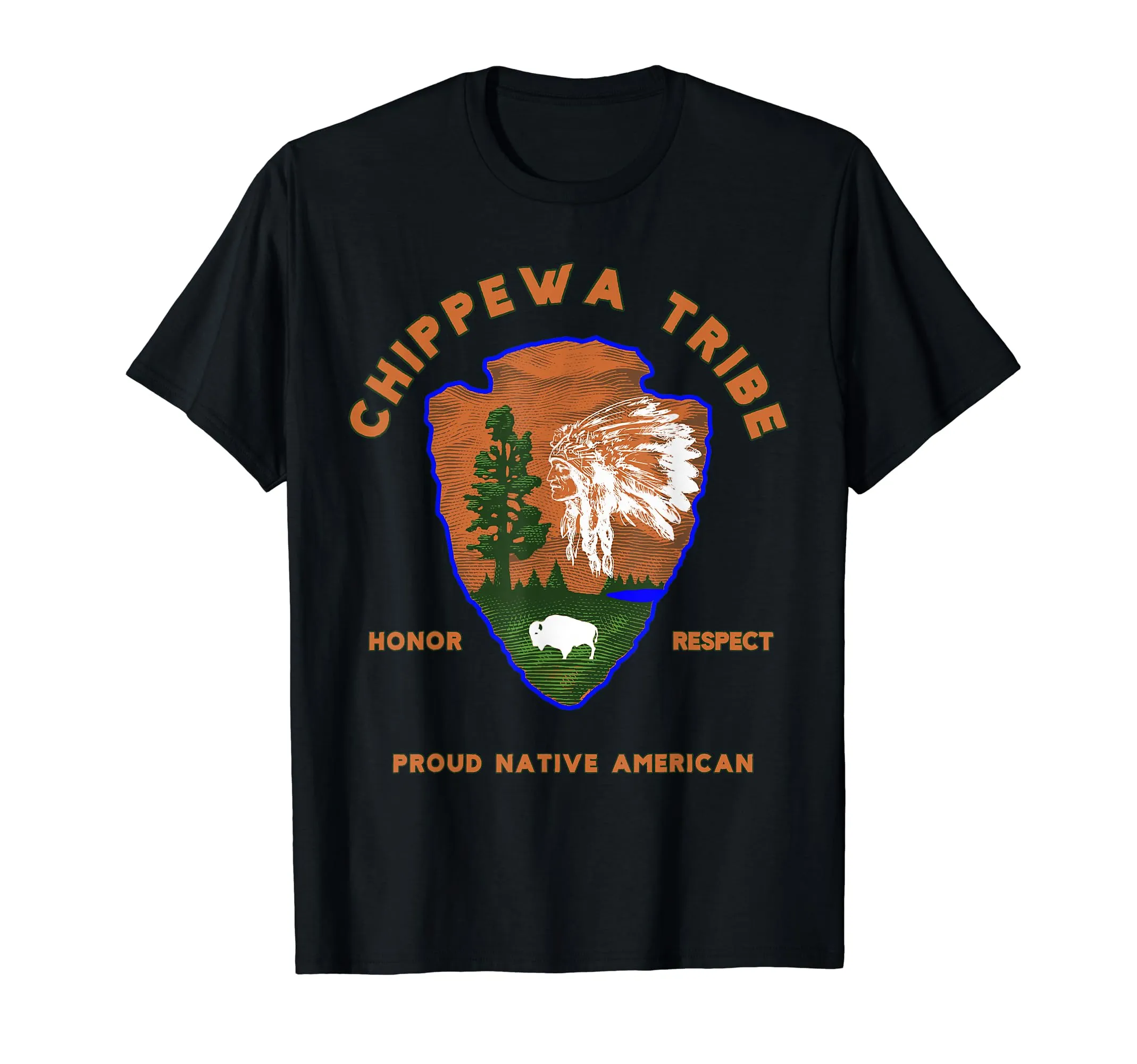 Chippewa Tribe Native American Pride T-Shirt - Celebrate History, Lightweight Classic Fit