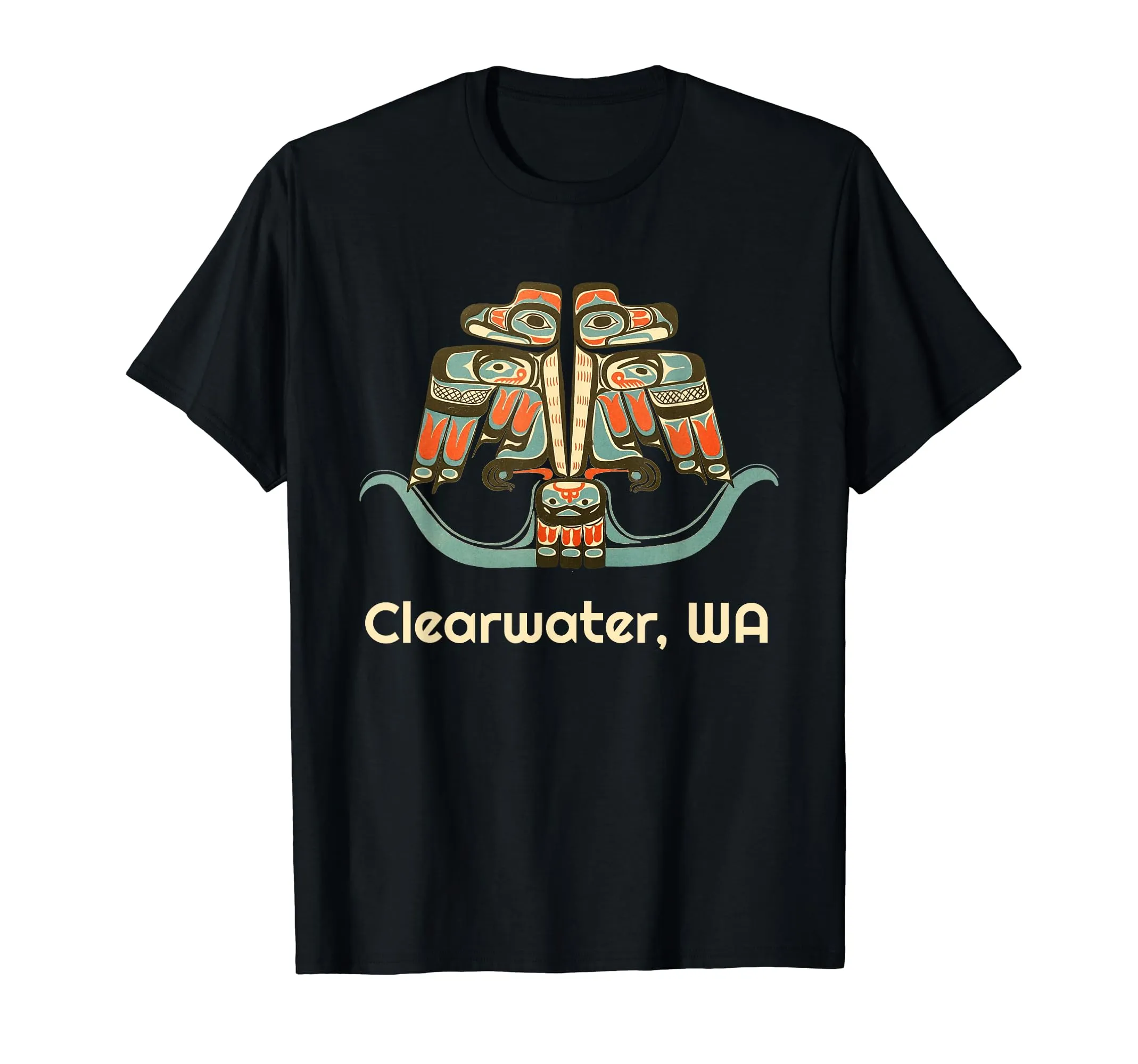 Clearwater Washington Thunderbird Native American T-Shirt - Tribal Art for Bird Lovers