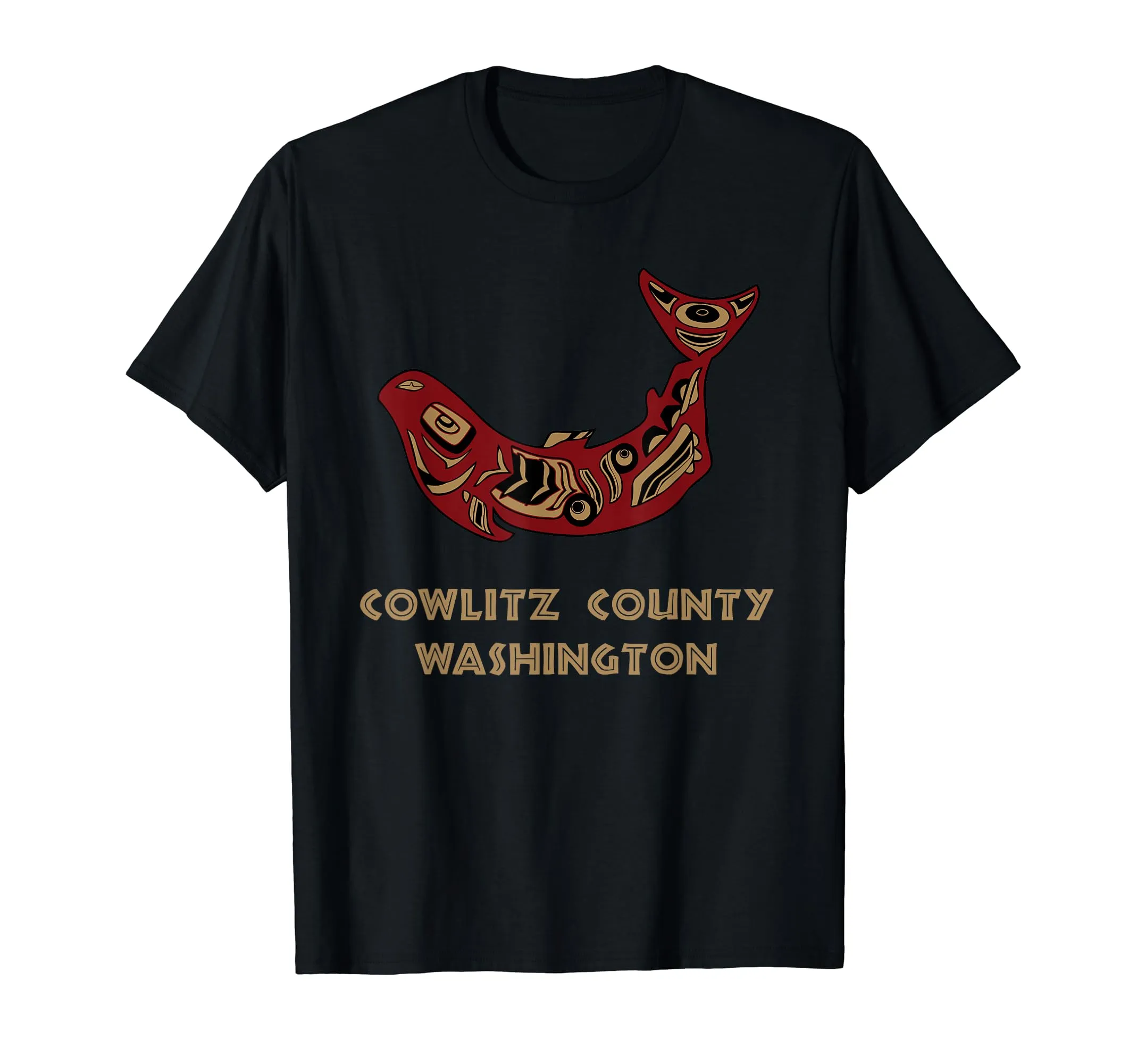 Cowlitz County WA Native American Salmon Fishermen T-Shirt