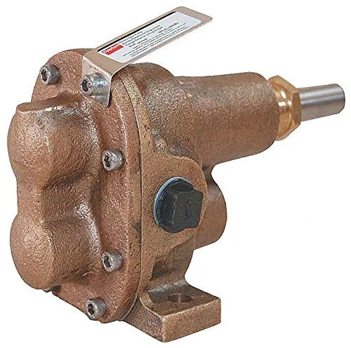 Dayton 1/2' Light-Duty Bronze Rotary Gear Pump Head, 100 psi, Pedestal Design