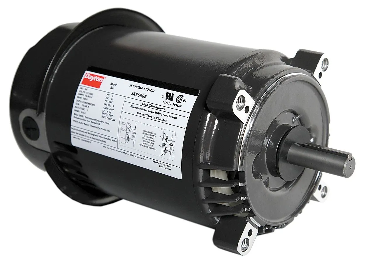 Dayton 3/4hp Jet Pump Motor for Reliable Water Performance