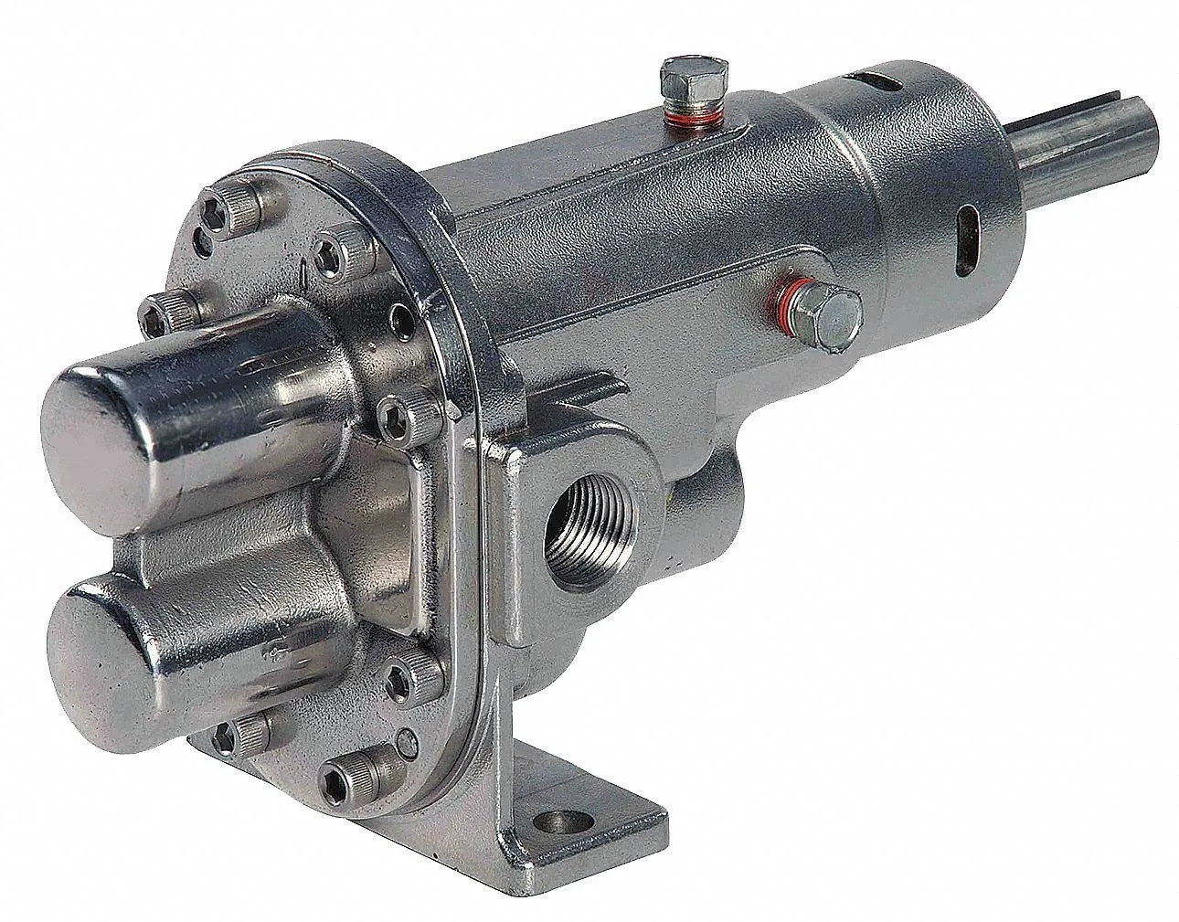 Dayton 3/8' Intermediate-Duty 316 Stainless Steel Rotary Gear Pump Head, Pedestal Design