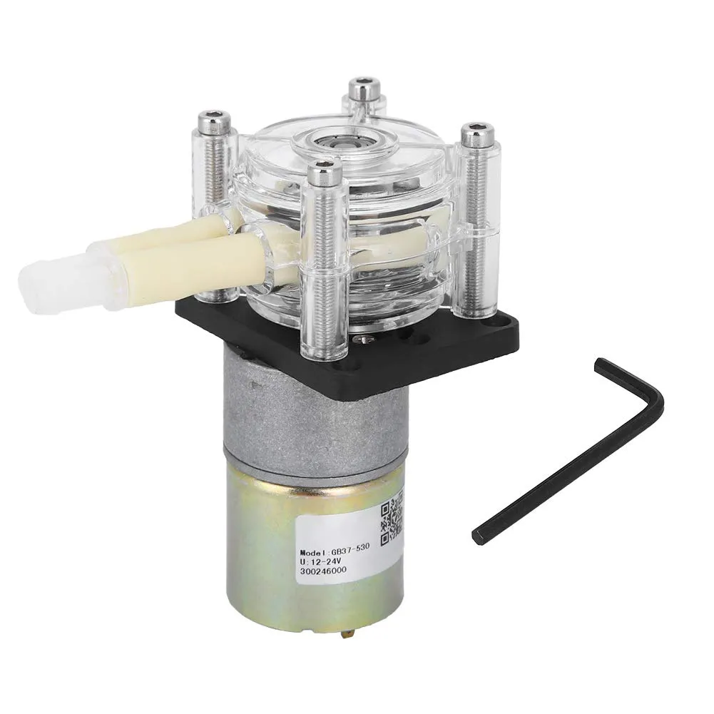 DC Vacuum Pump Strong Suction Peristaltic Pump for Aquarium, Chemicals, Liquids (24V)