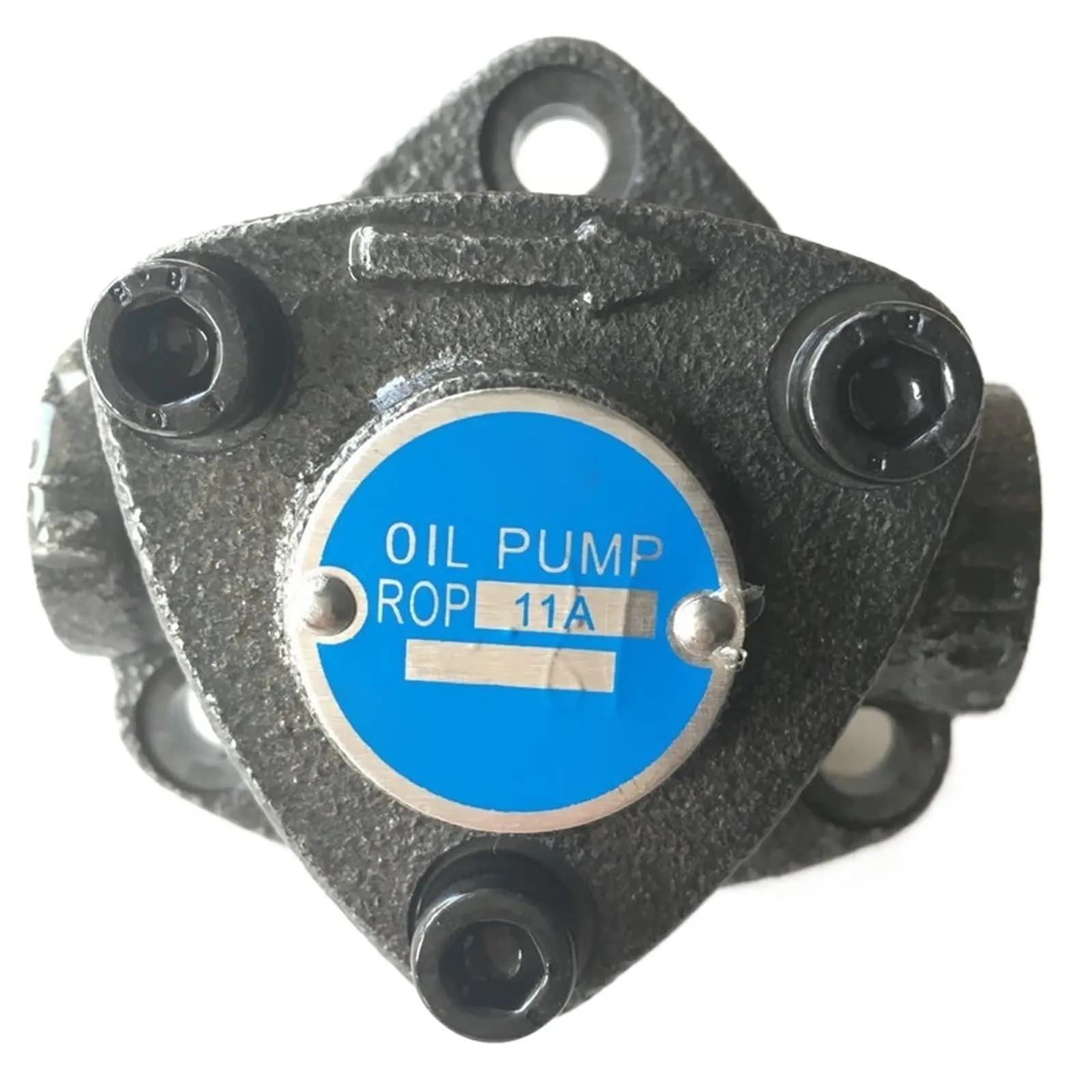 DOLUNTO Triangular Micro Hydraulic Gear Oil Pump ROP-12A 1/4 Interface, Cast Iron Construction