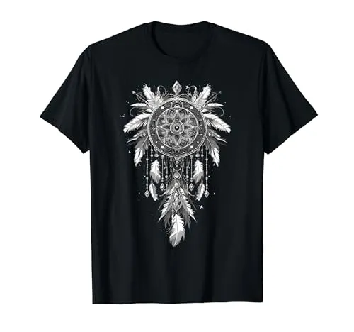 Dream Catcher Hummingbird T-Shirt - Celebrate Native American Culture in Lightweight Classic Fit