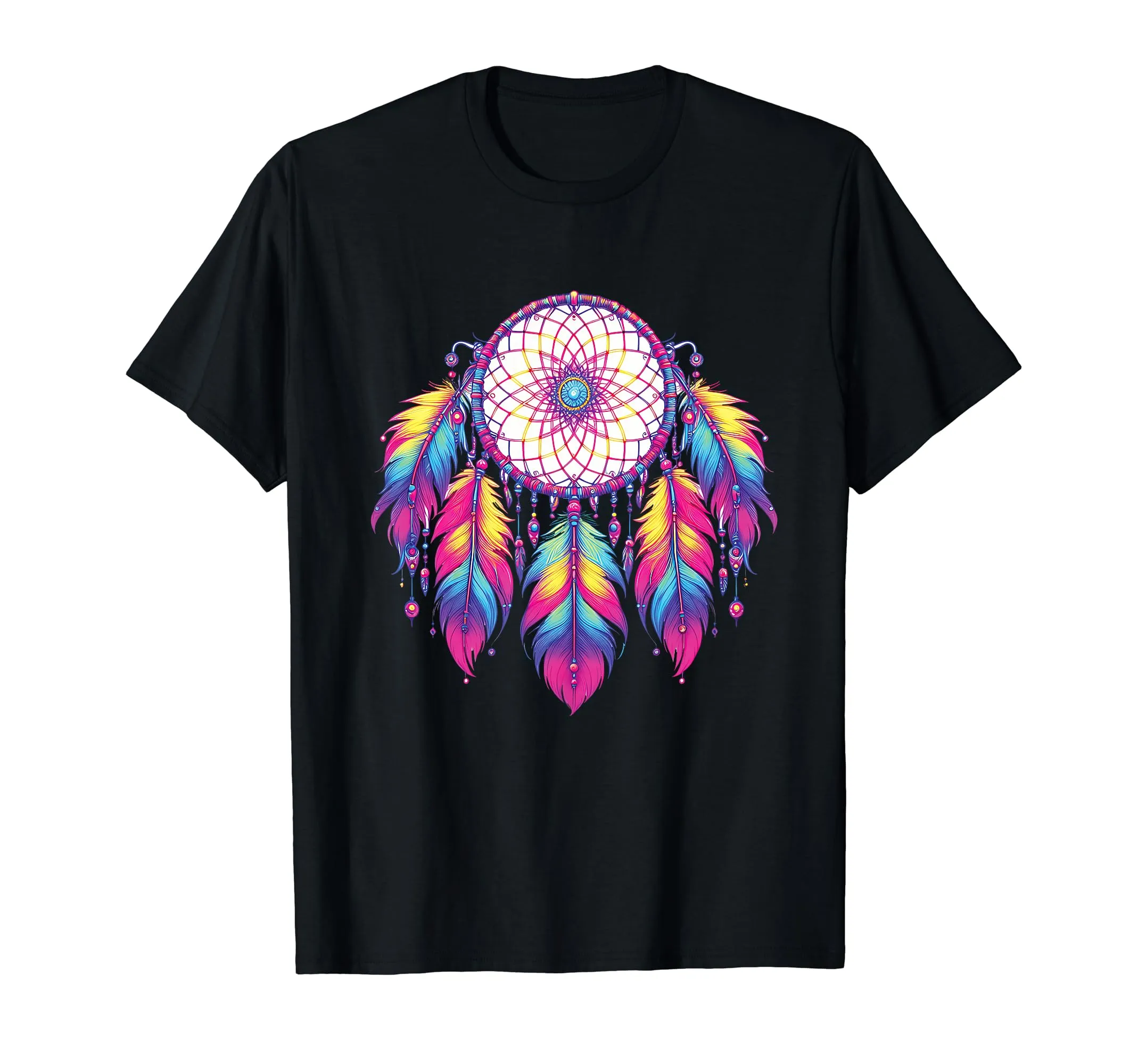 Dreamcatcher T-Shirt - Native American Indigenous Design, Lightweight, Classic Fit, Double-Needle Hem