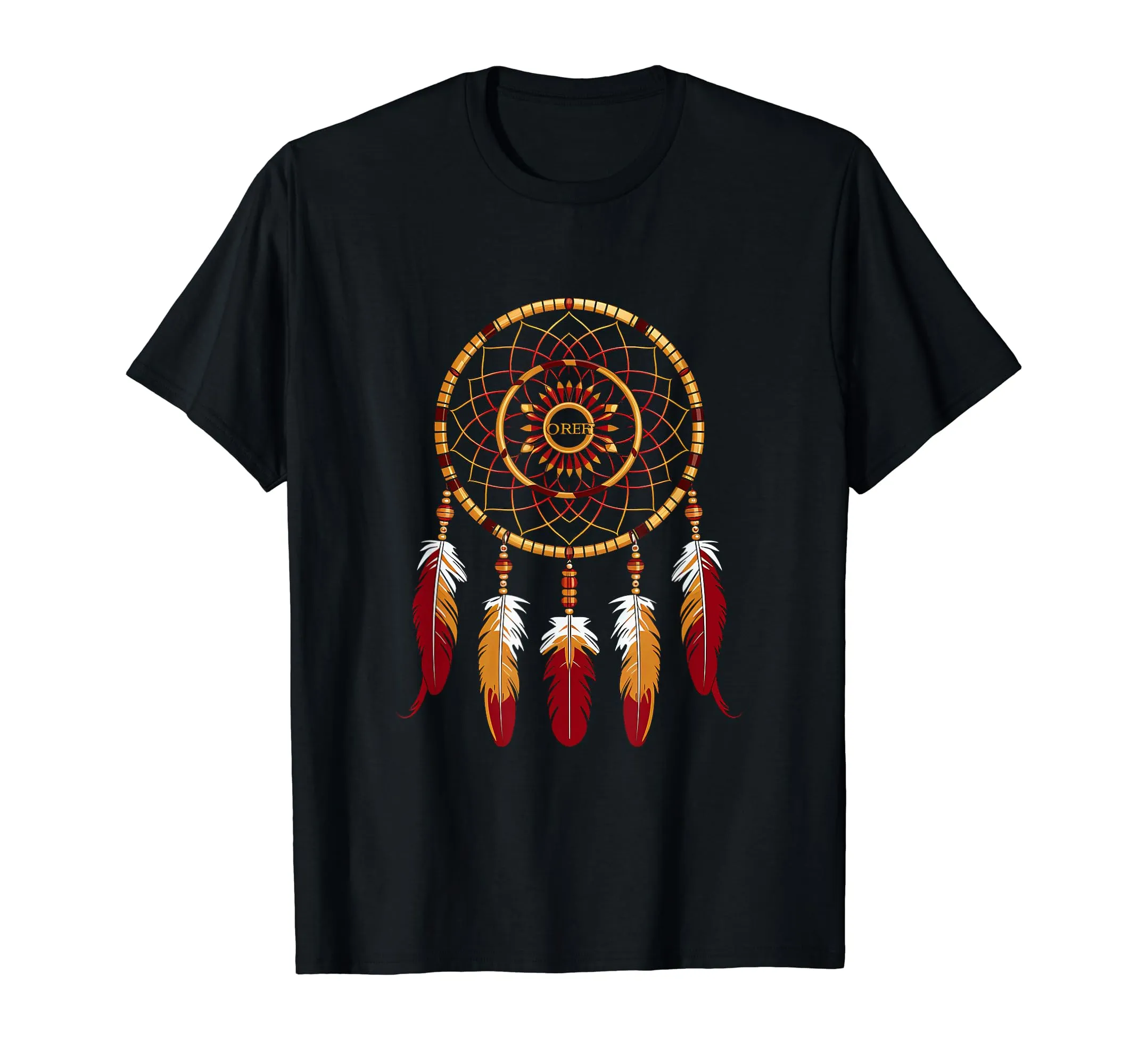 Dreamcatcher T-Shirt with Indian Feathers