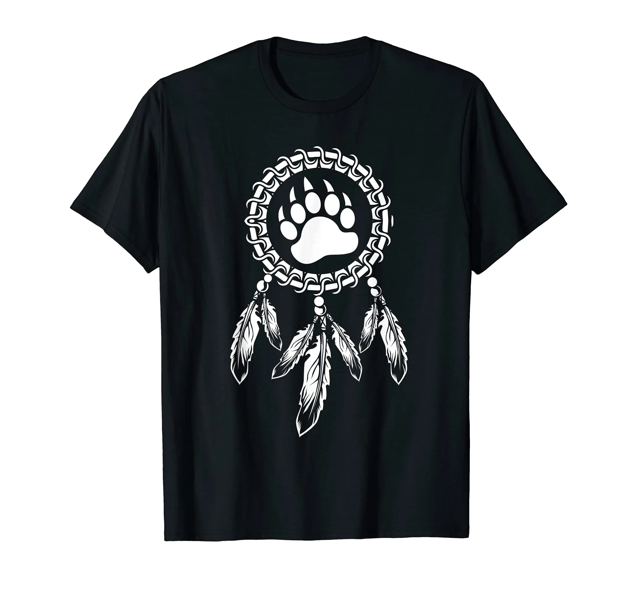 Dreamcatcher Women Bear Native American T-Shirt - Lightweight Classic Fit with Unique Design