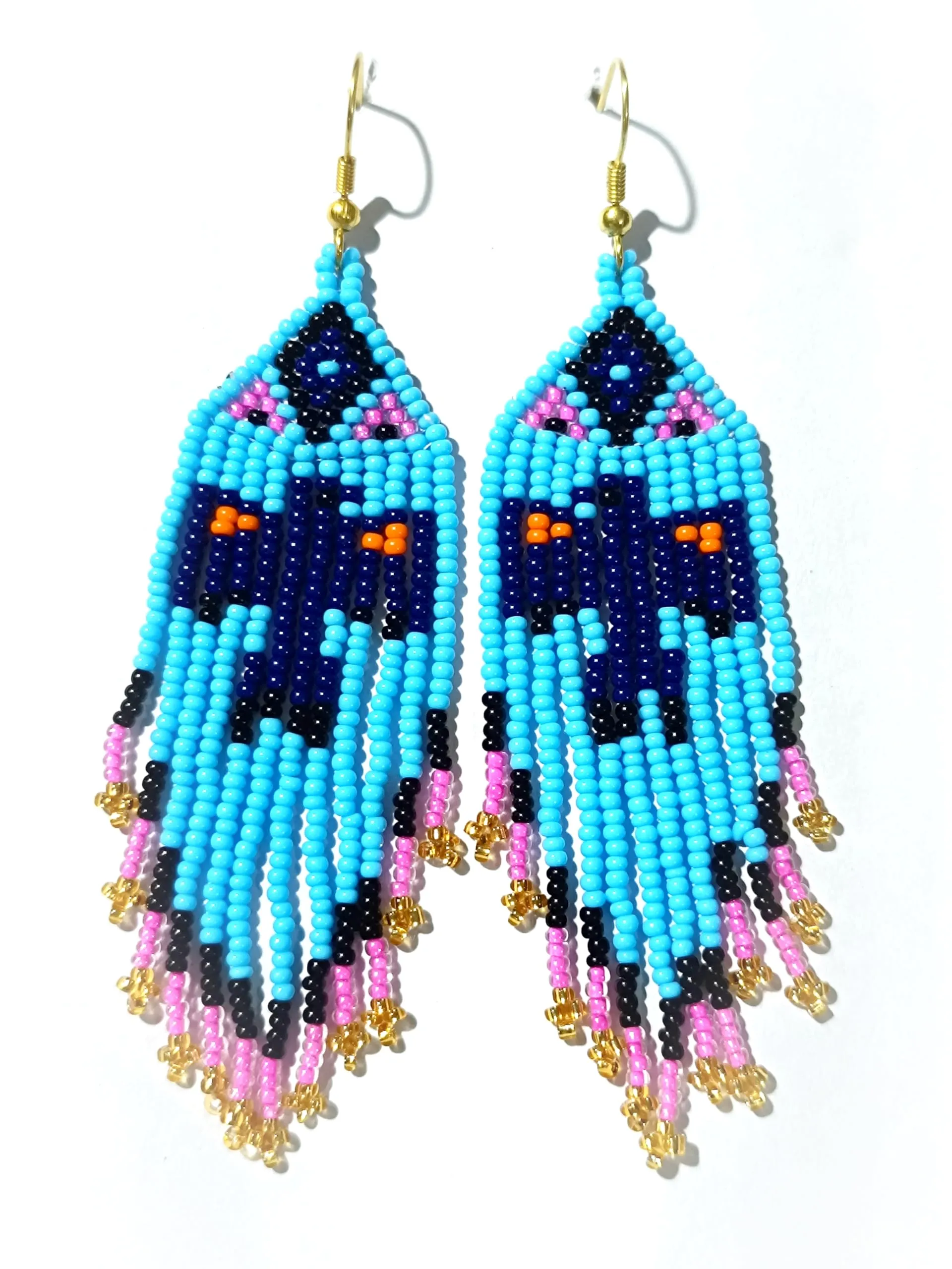 EAGLE DESIGN BEADS EARRINGS