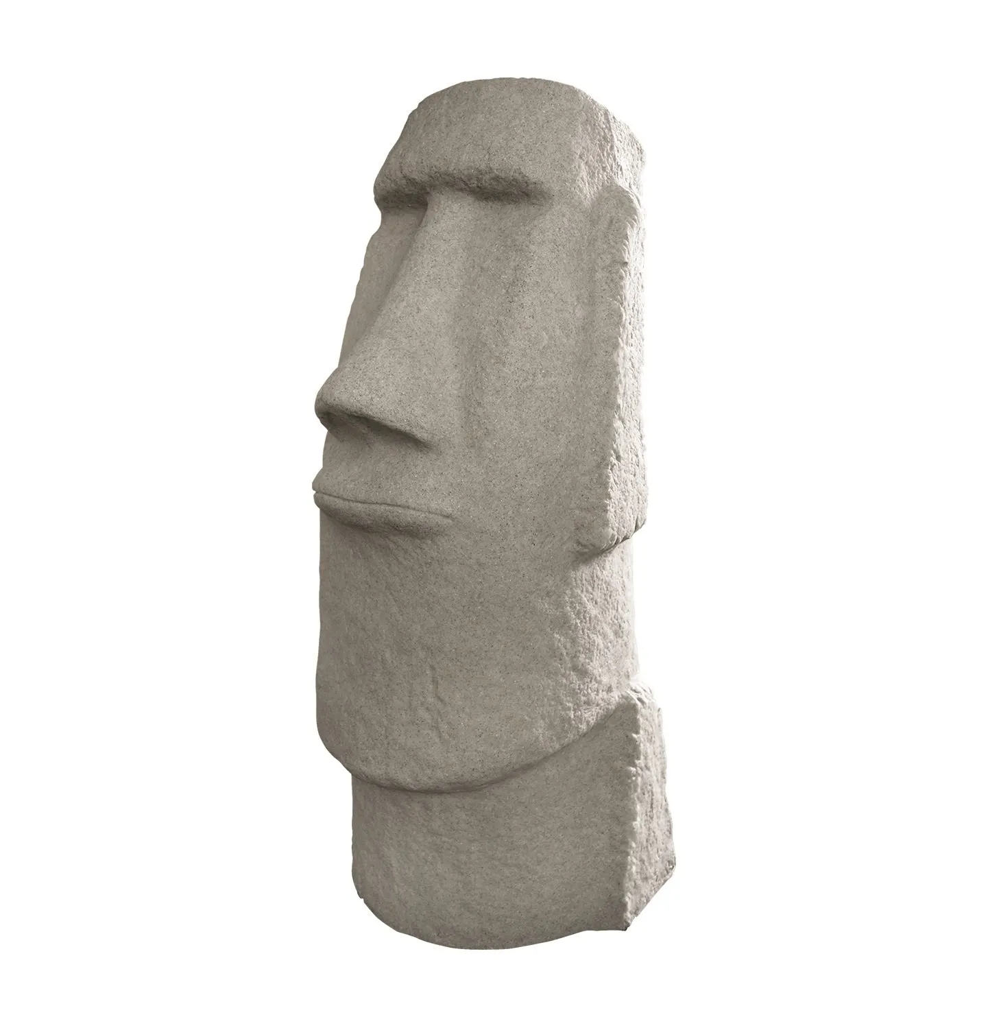 Emsco Group 28” Easter Island Head Statue – Lightweight Resin with Natural Granite Appearance