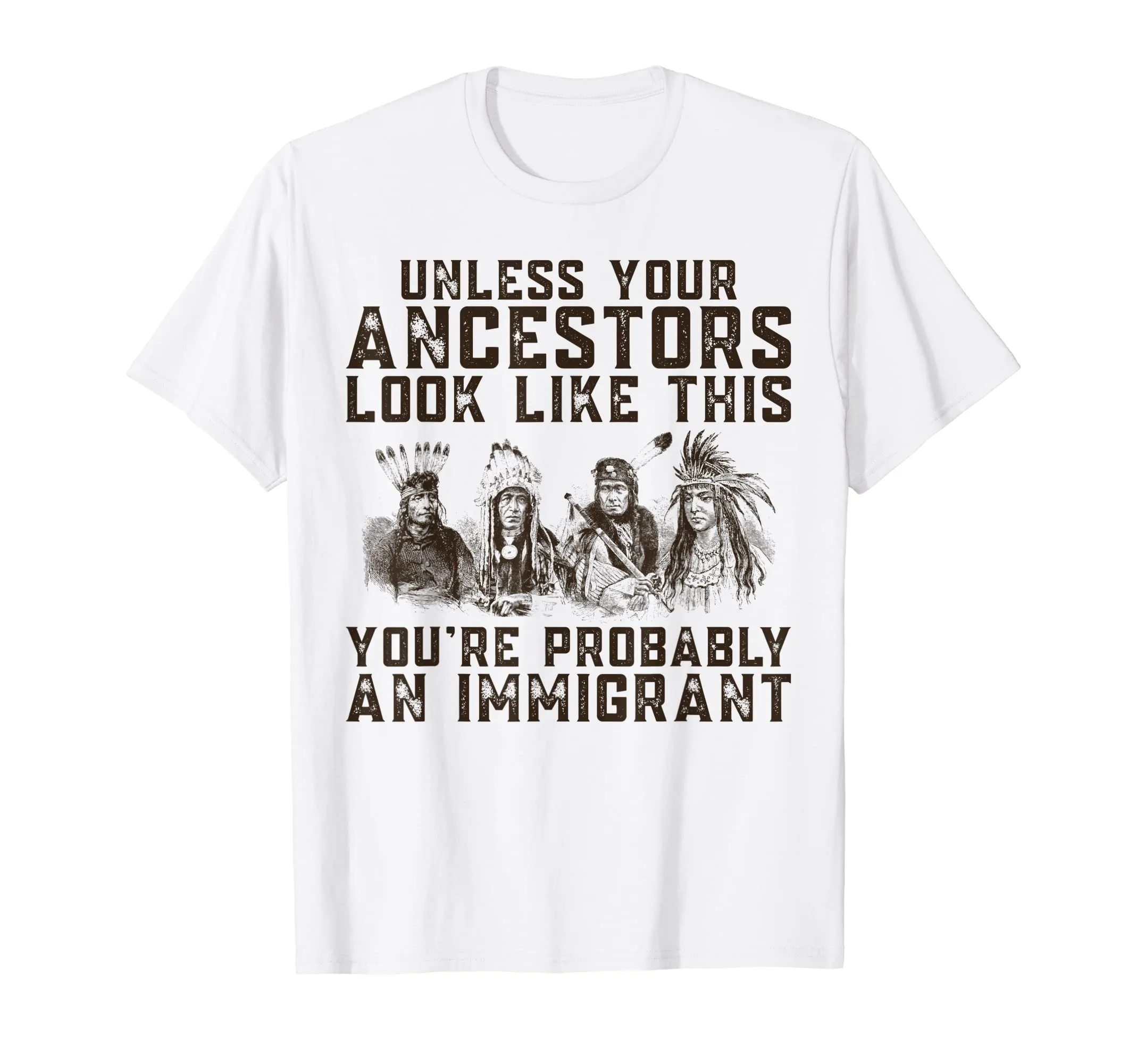 Funny Immigrant Native American T-Shirt for Indigenous Peoples Day – Lightweight Classic Fit