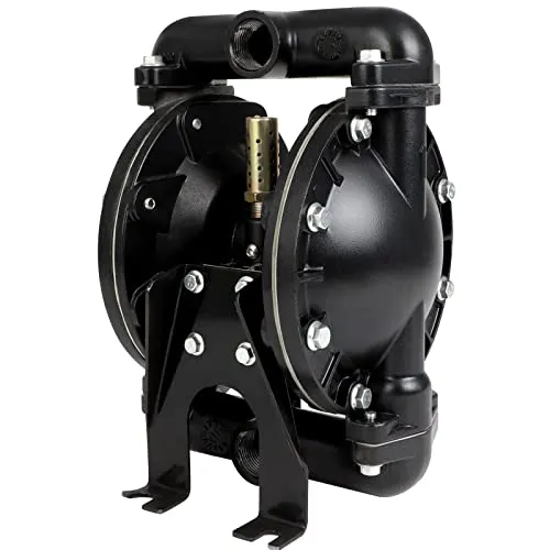 GCCSJ Air Operated Double Diaphragm Pump 1' Inlet/Outlet 31 GPM Polypropylene Nitrile Rubber