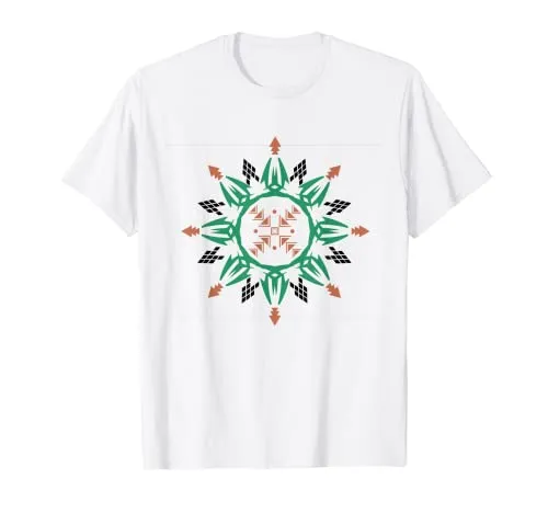 Geometric Design Dreamcatcher T-Shirt - Native American Tribal Apparel, Lightweight Classic Fit