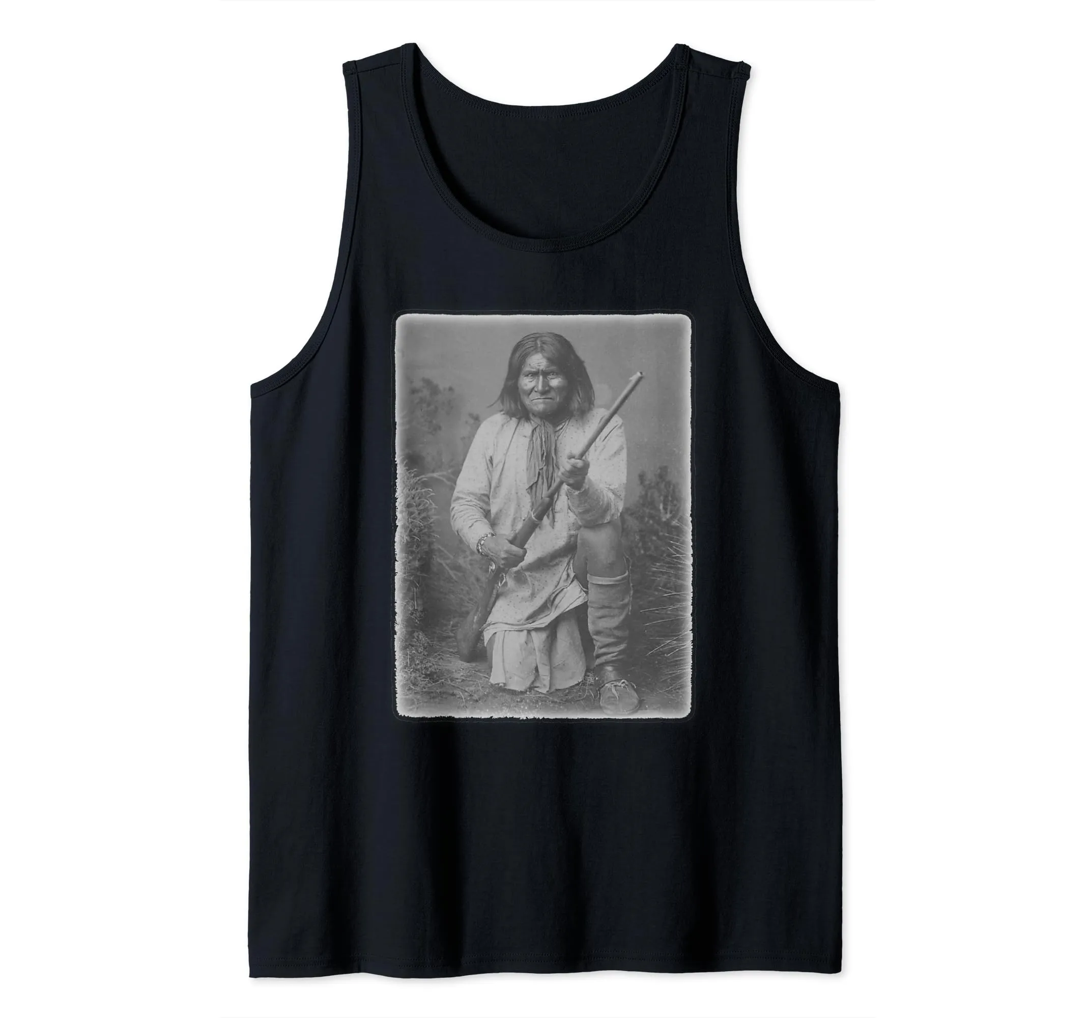 Geronimo Apache Native American Hero Arizona Tank Top - Lightweight Classic Fit Apparel