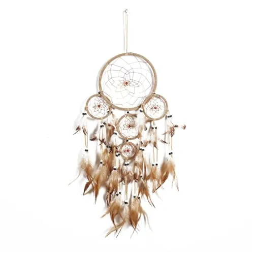 Handcrafted Dreamcatchers with Feather Embellishments for Wall Decorations