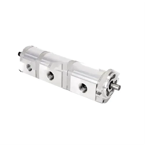 Hydraulic Gear Pump HGP-333A Left Rotary Triple Pump, High Pressure, Durable, Easy Operation