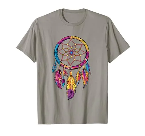 Indian Dreamcatcher T-Shirt - Celebrate Native American Day with Indigenous Symbolism, Classic Fit