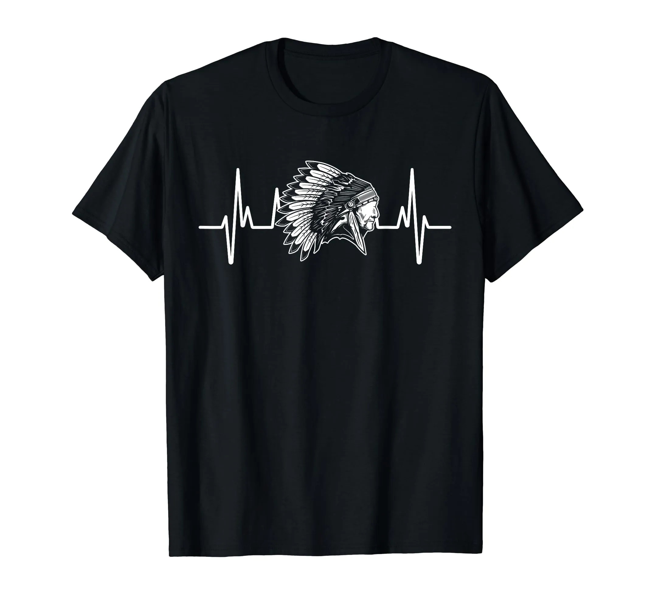 Indian Pride Headdress T-Shirt for Navajo, Cherokee, Apache, Chippewa, Sioux, Creek, Blackfeet