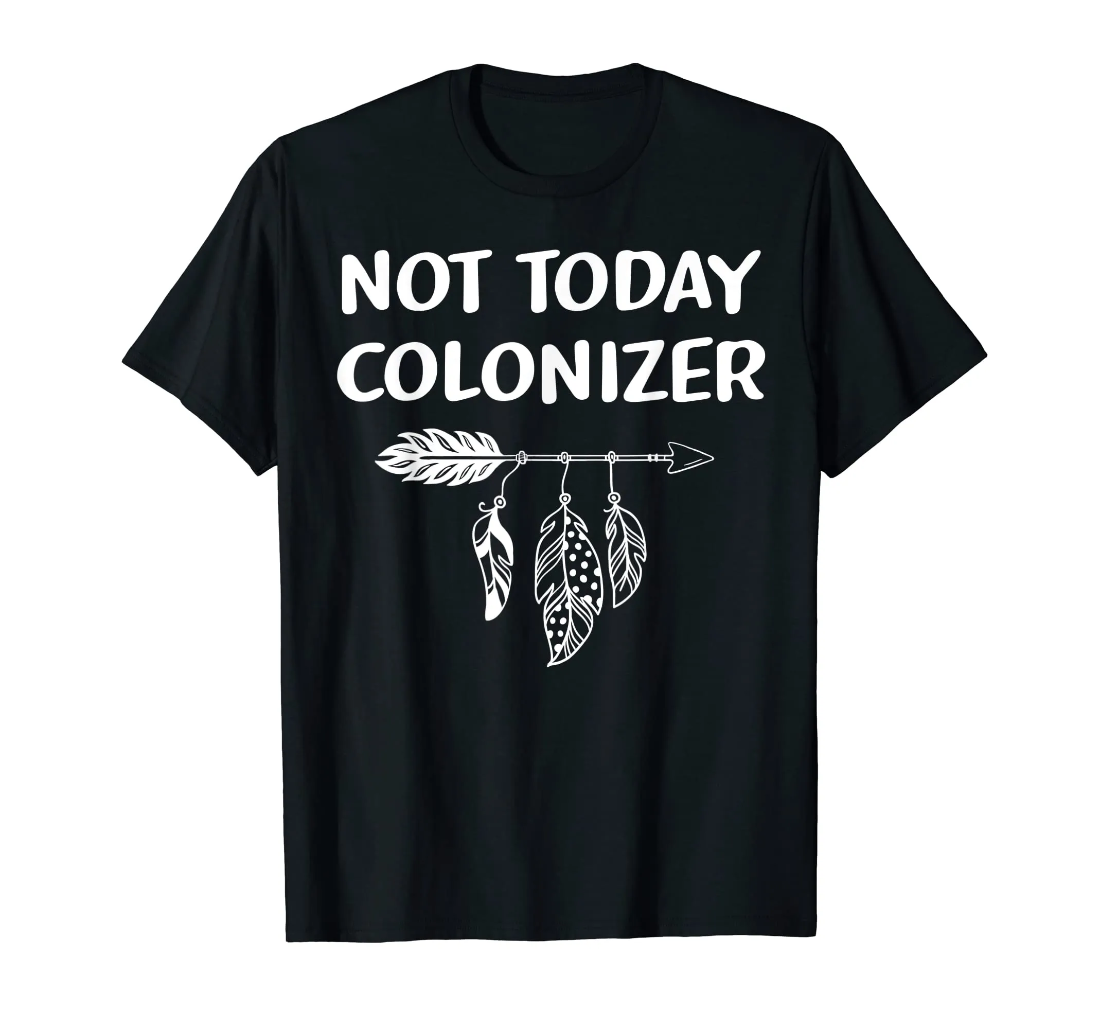 Indigenous People Tee - Native American Arrow Colonizer T-Shirt in Lightweight Classic Fit