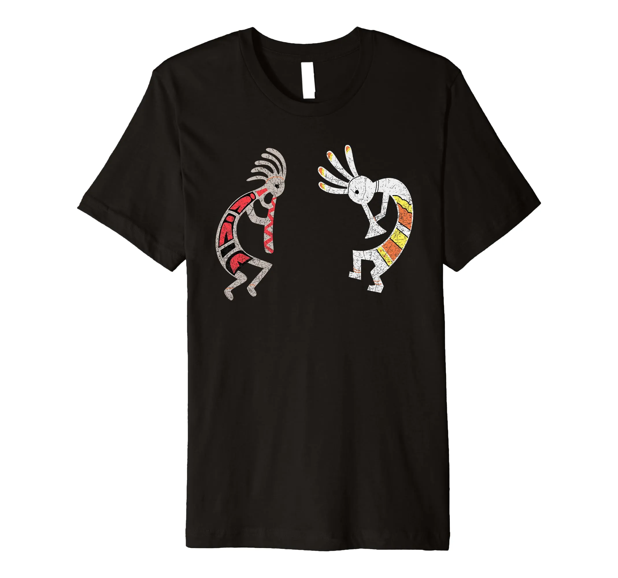 Kokopelli T-Shirt with Hopi Design, Lightweight Fabric, Men’s & Women’s Sizes Available