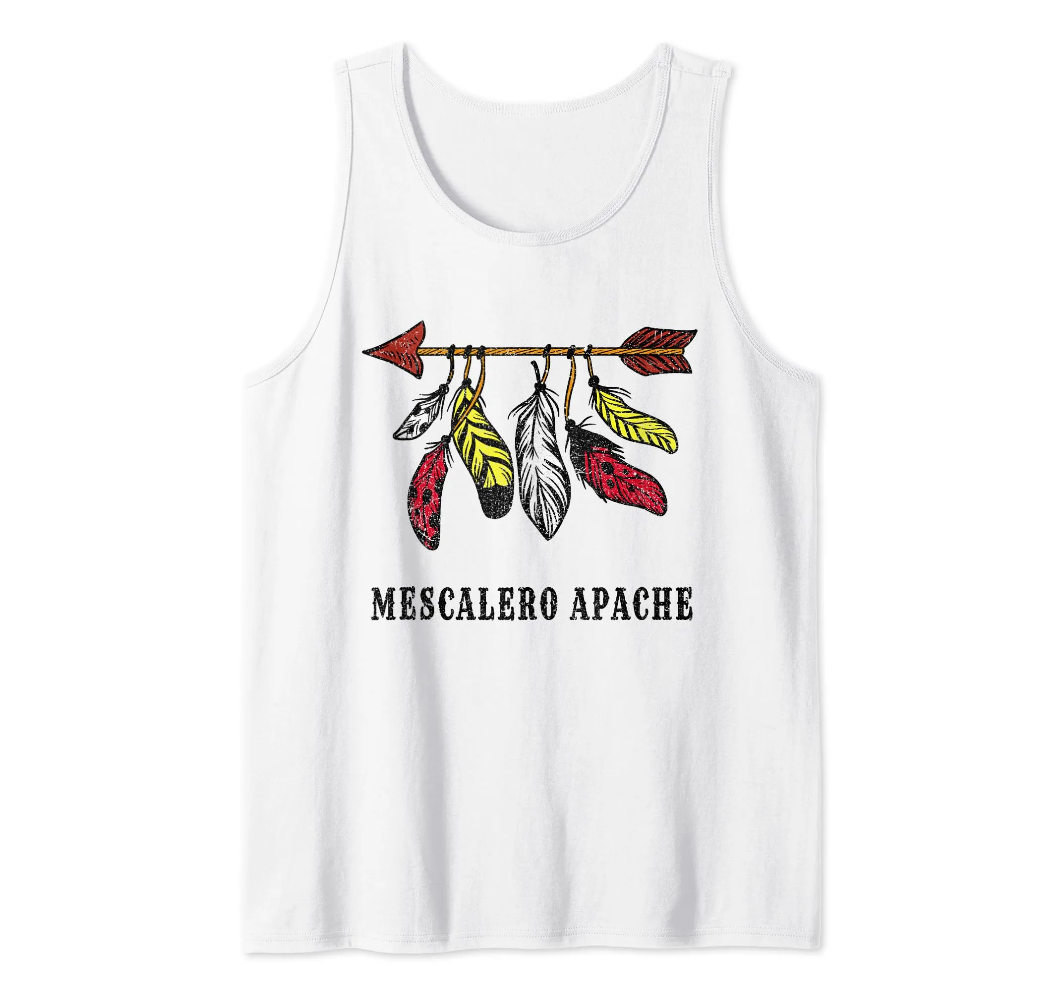 Mescalero Apache Tribe Pride Tank Top - Lightweight, Classic Fit, Double-Needle Sleeve