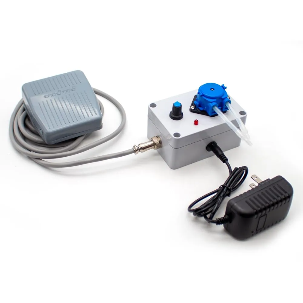 Micro Peristaltic Pump 10-70ML/MIN Adjustable Self-Priming Food Grade Pump with Foot Switch