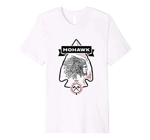 Mohawk Native American Indian Proud Retro Arrow Premium T-Shirt - Lightweight Men’s/Women’s Fit