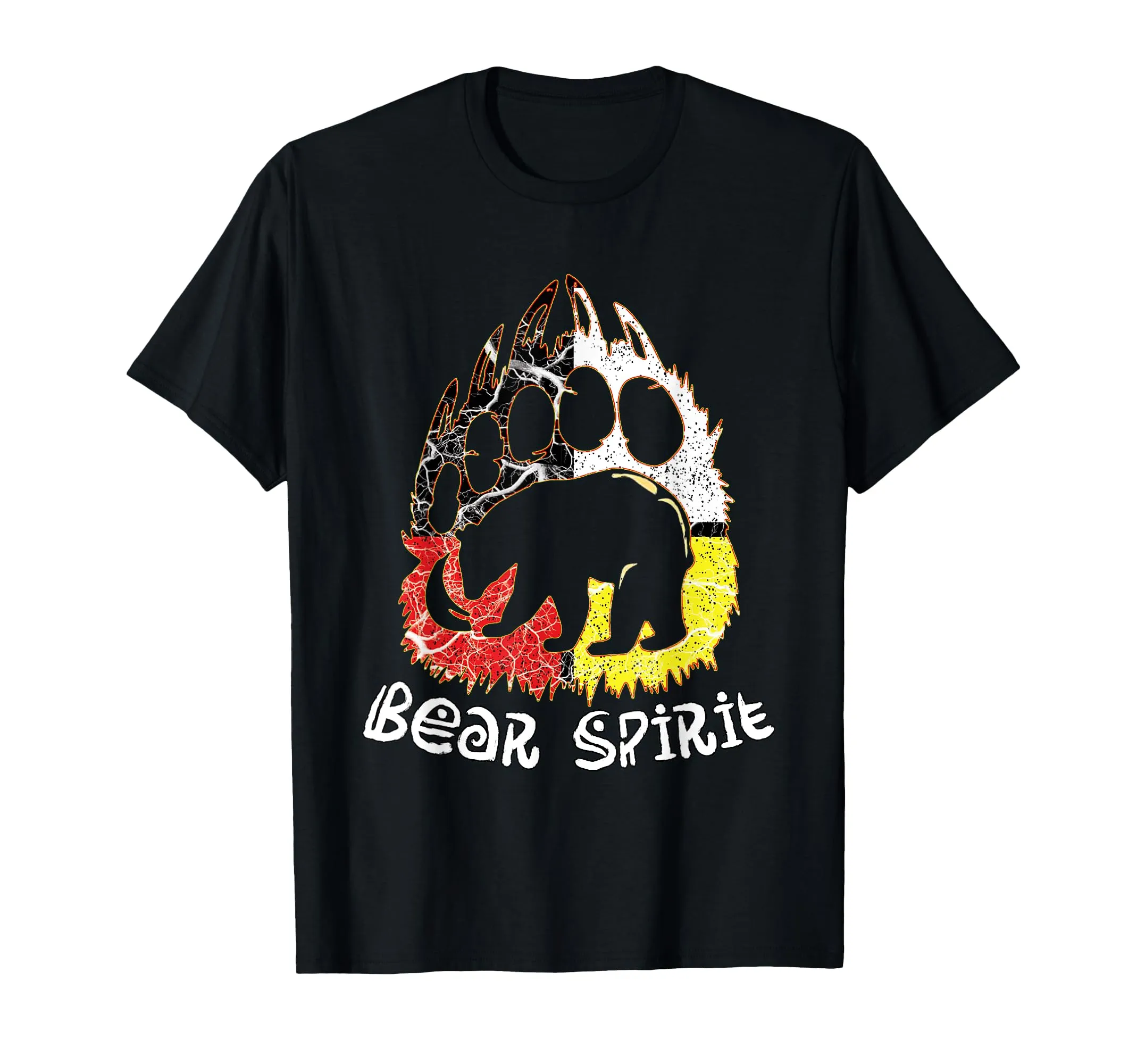 Native American Bear Spirit Bear Paw T-Shirt