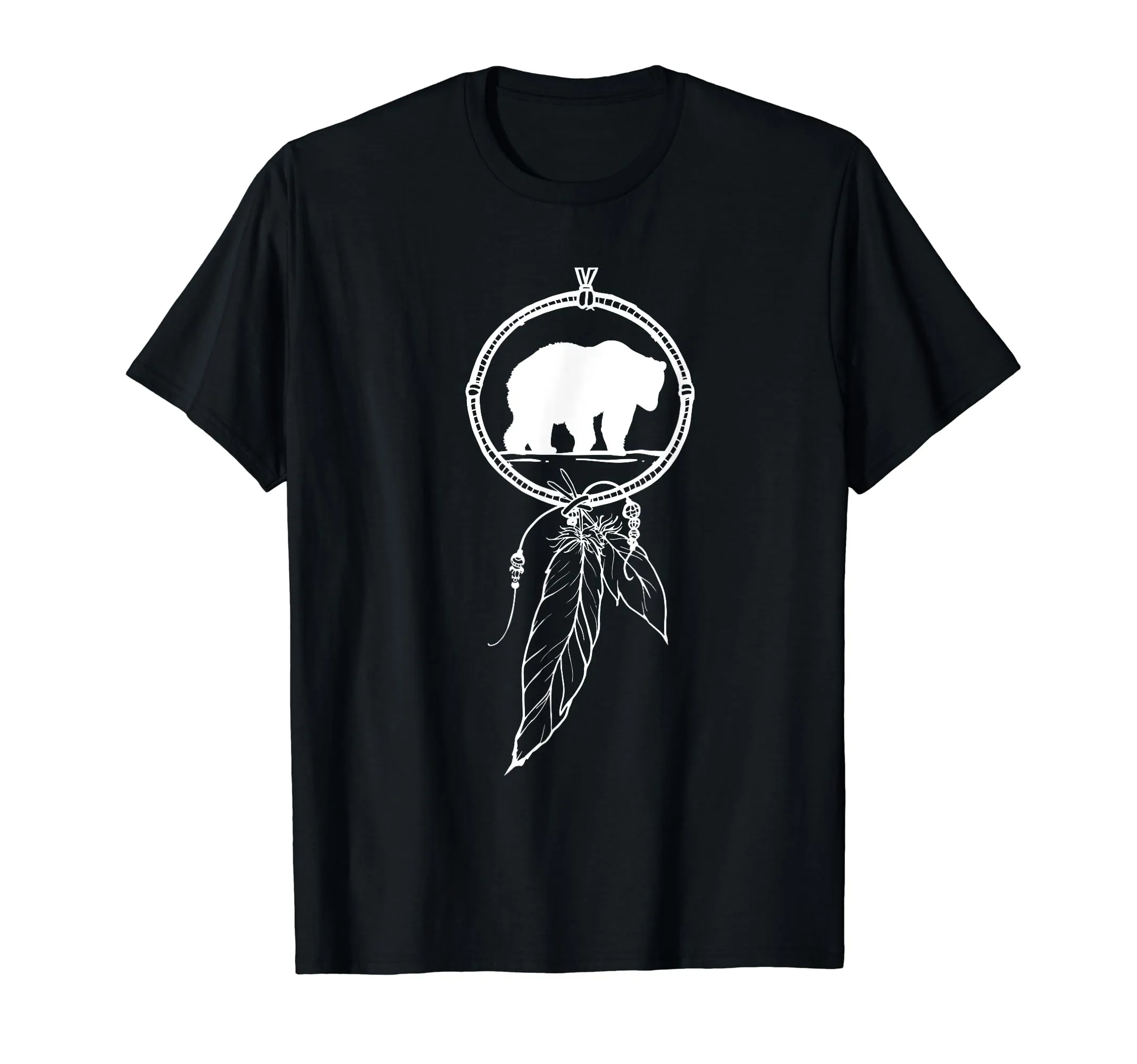 Native American Dreamcatcher Bear T-Shirt for Women, Men, Kids – Lightweight Classic Fit