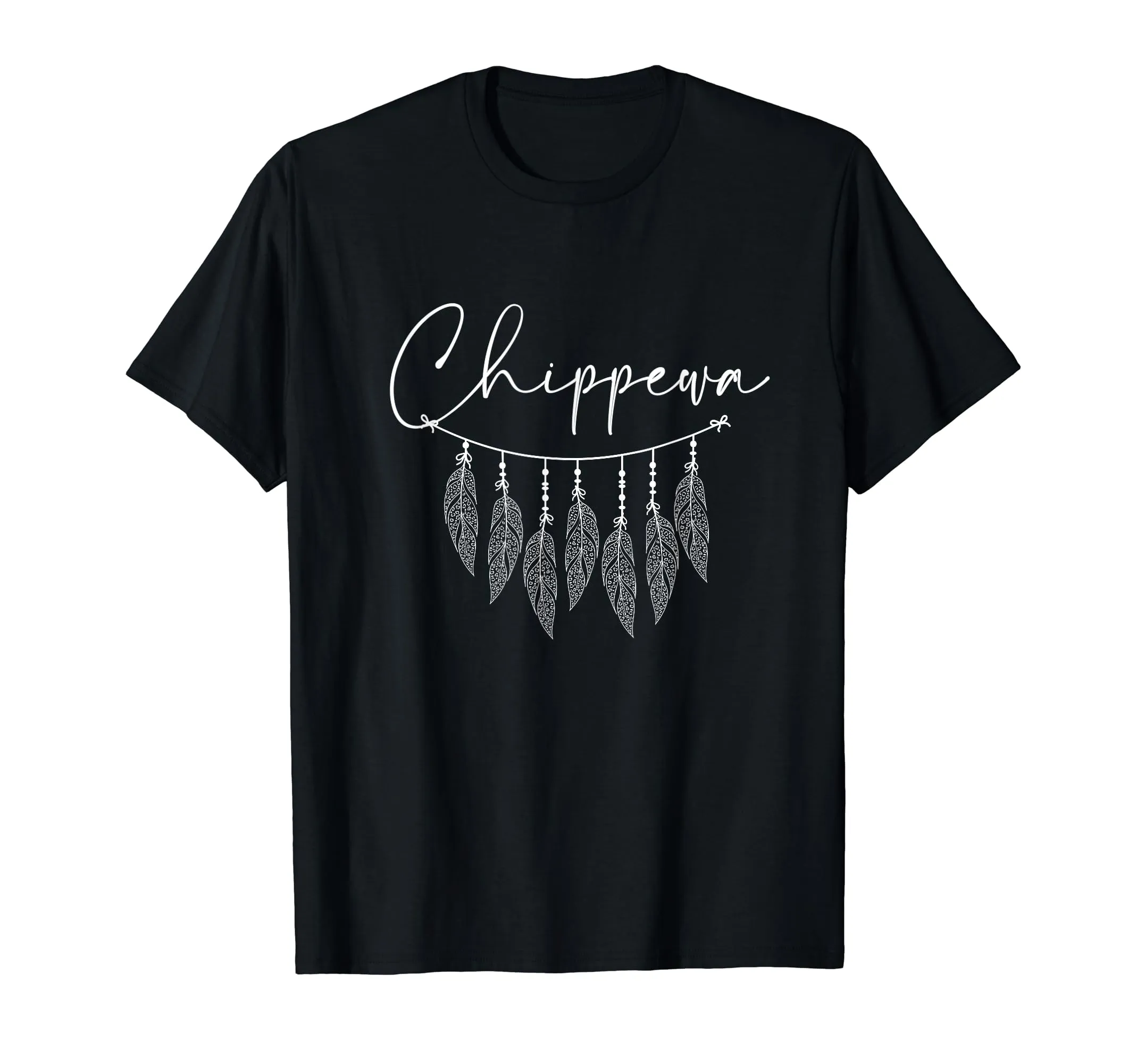 Native American Indian Feather Dreamcatcher Chippewa Tribe T-Shirt - Lightweight Classic Fit