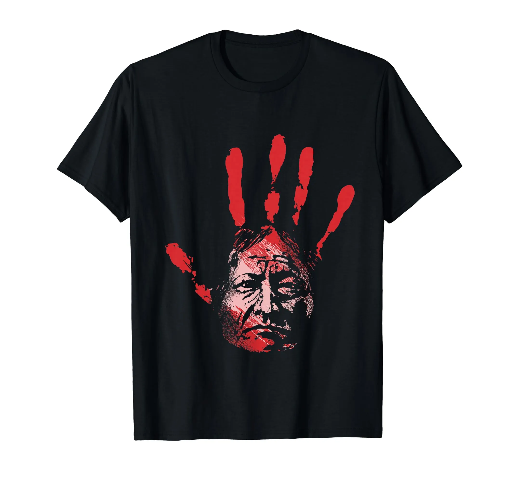 Native American Indigenous Red Blood Themed T-Shirt for Celebrating Indigenous Peoples Day