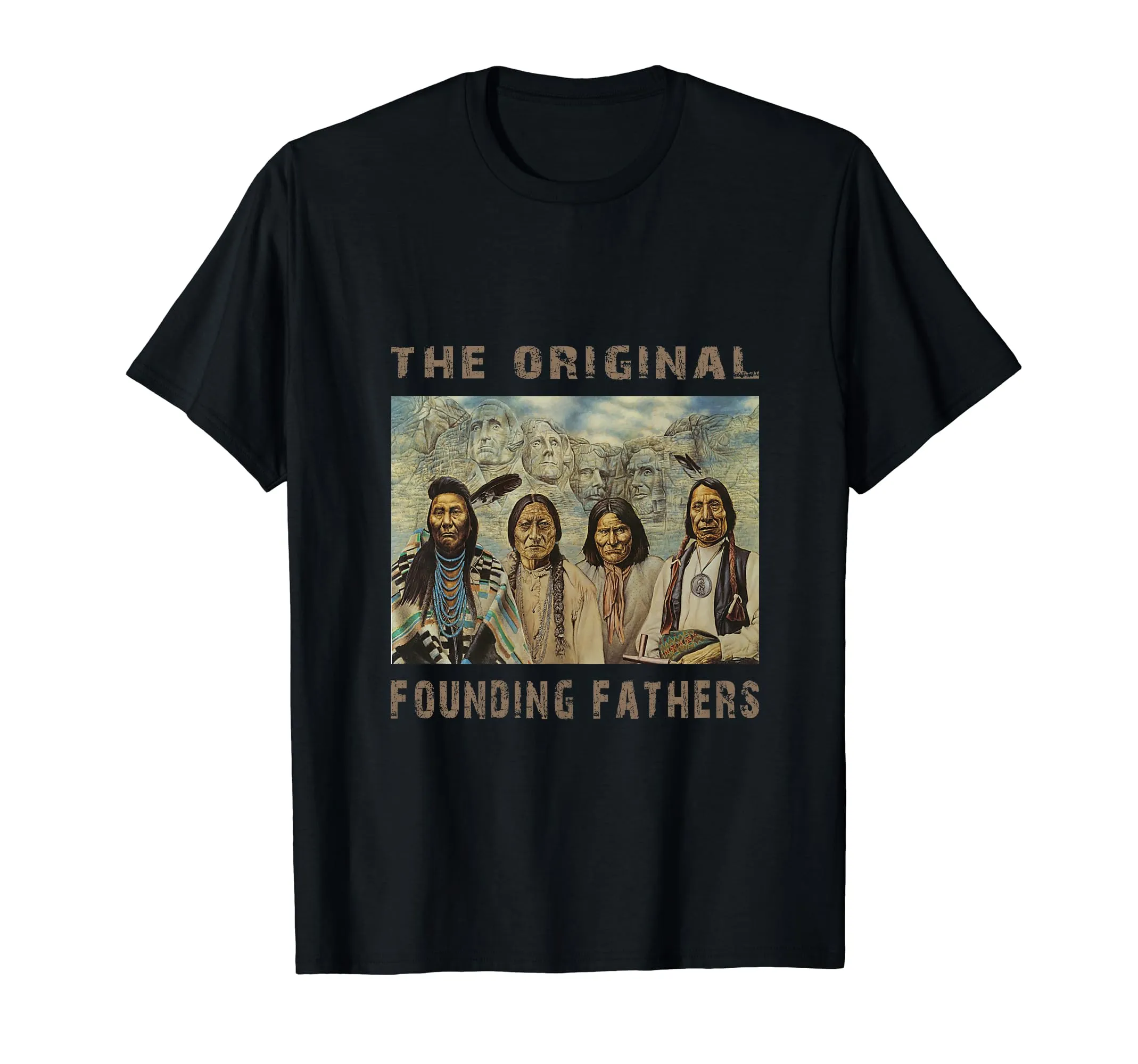 Native American Original Founding Fathers T-Shirt - Celebrate Indigenous Culture, Lightweight Fit