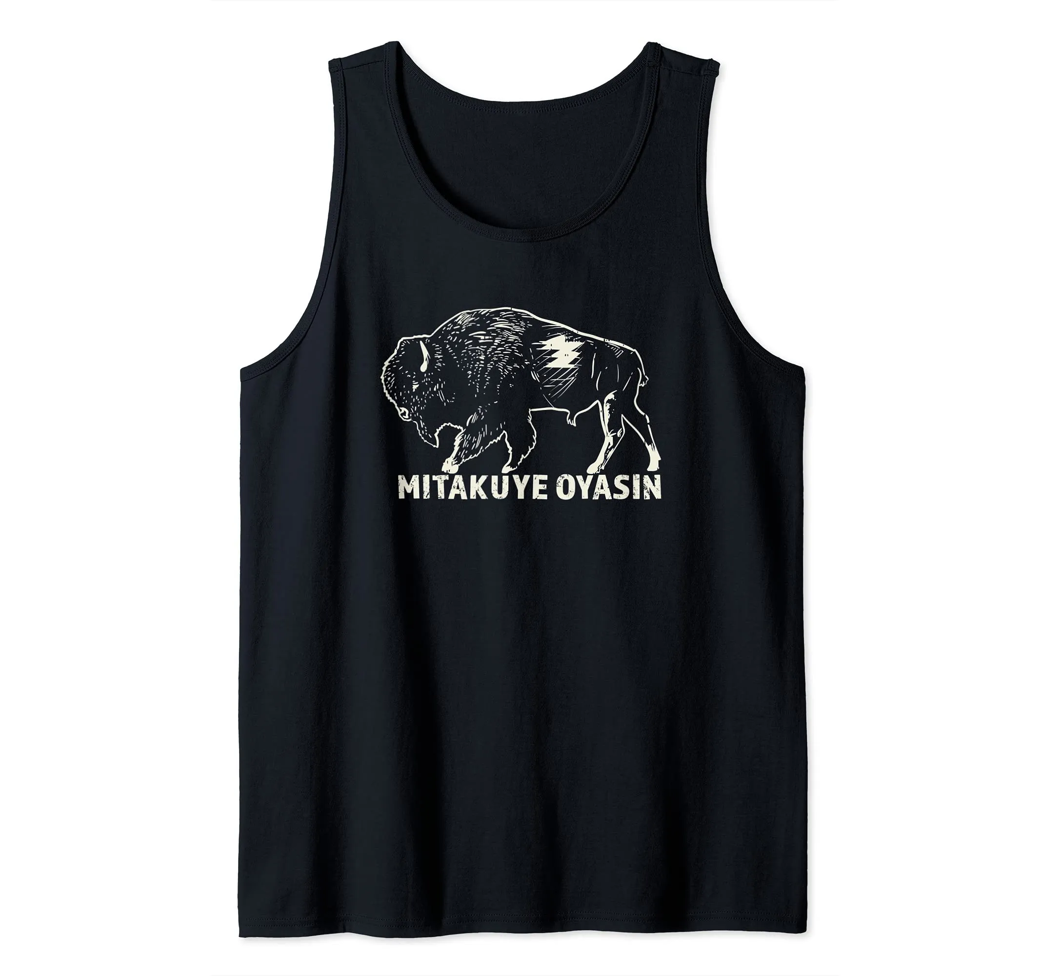 Native American Pride Lakota Tribe Tank Top - Mitakuye Oyasin Graphic Design