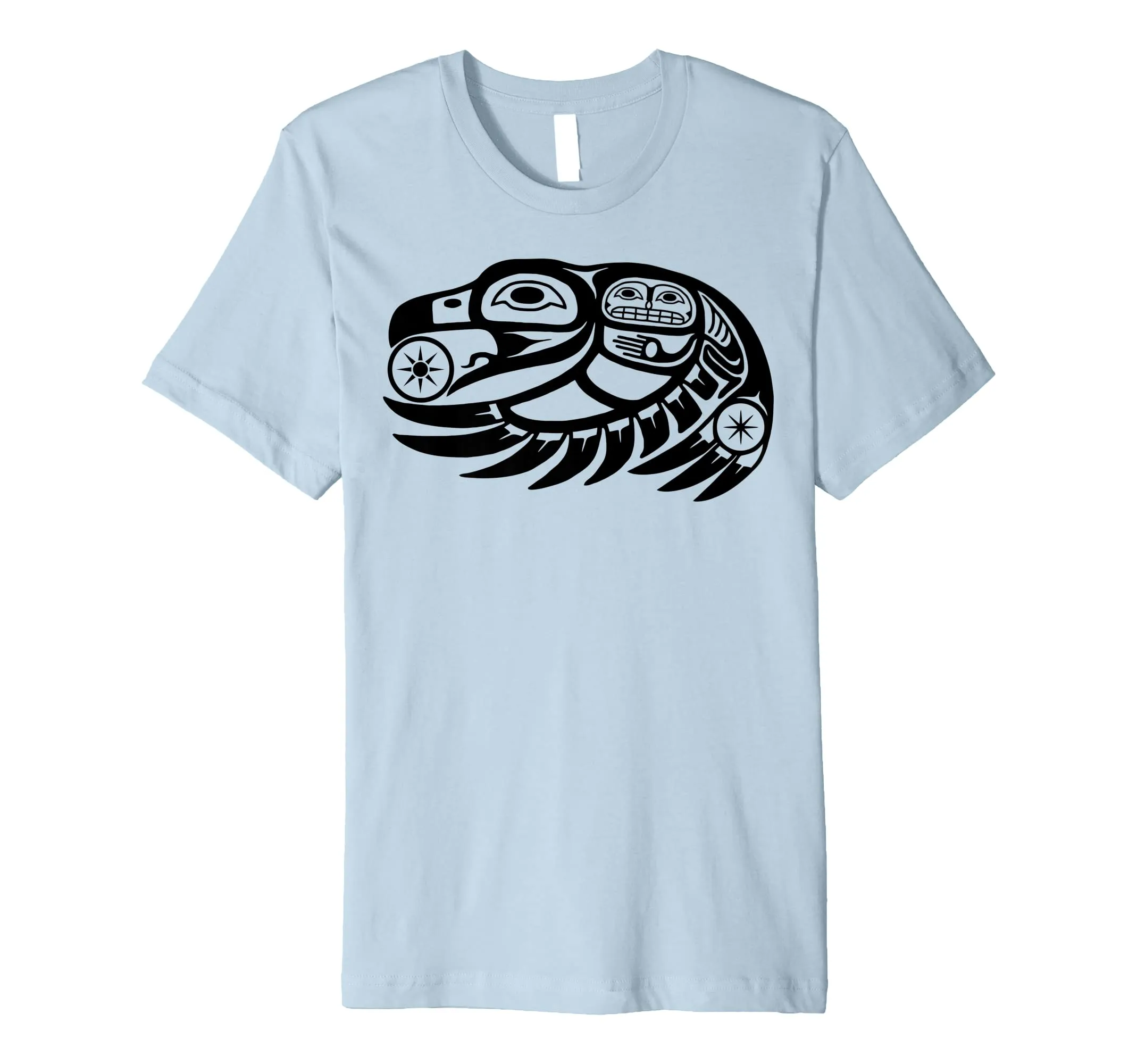 Native American Raven T-Shirt by RBL Designs - Lightweight Men's/Women's Fit, Premium Quality