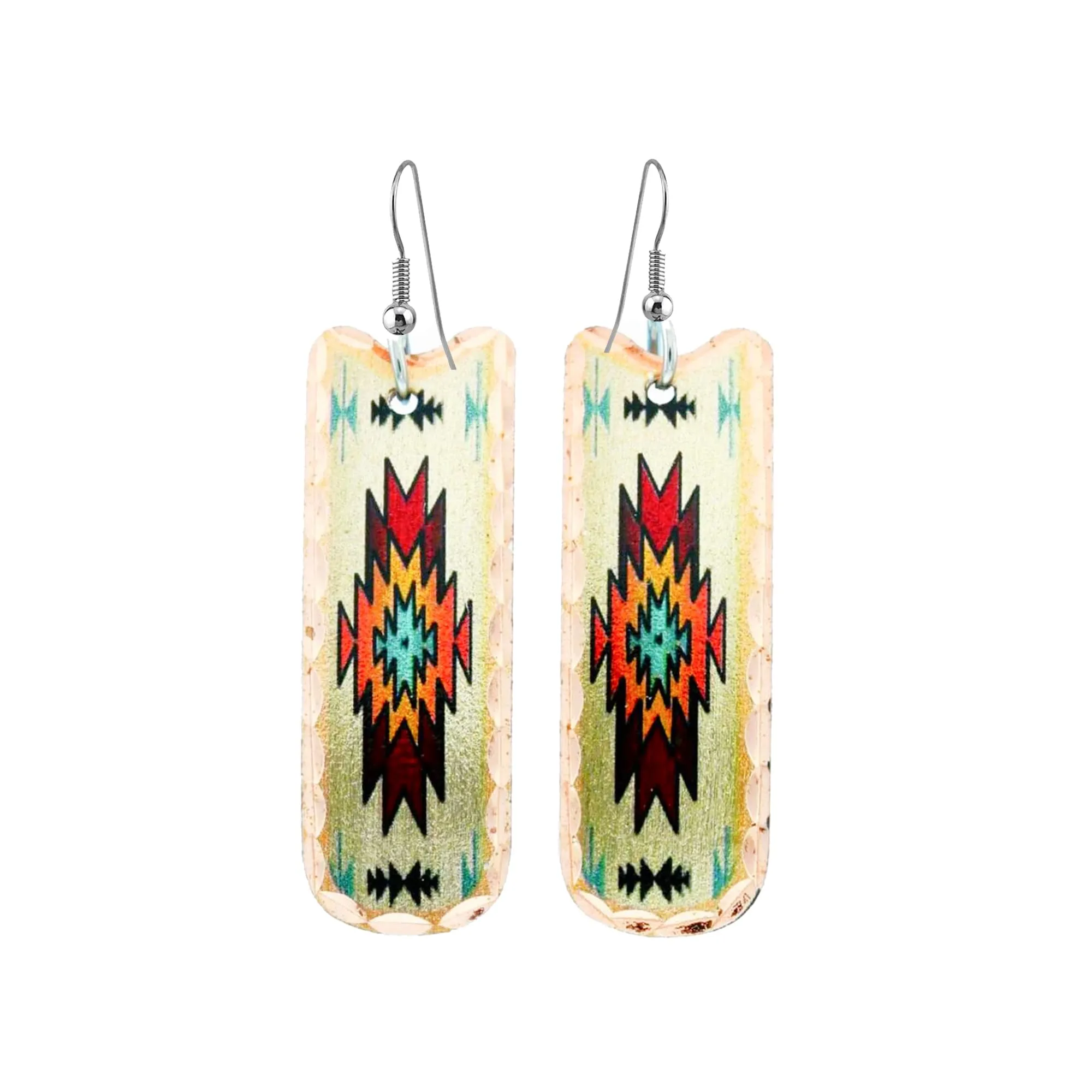 Native American Sunburst Earrings in Turquoise - Artisan-Crafted Southwestern Jewelry