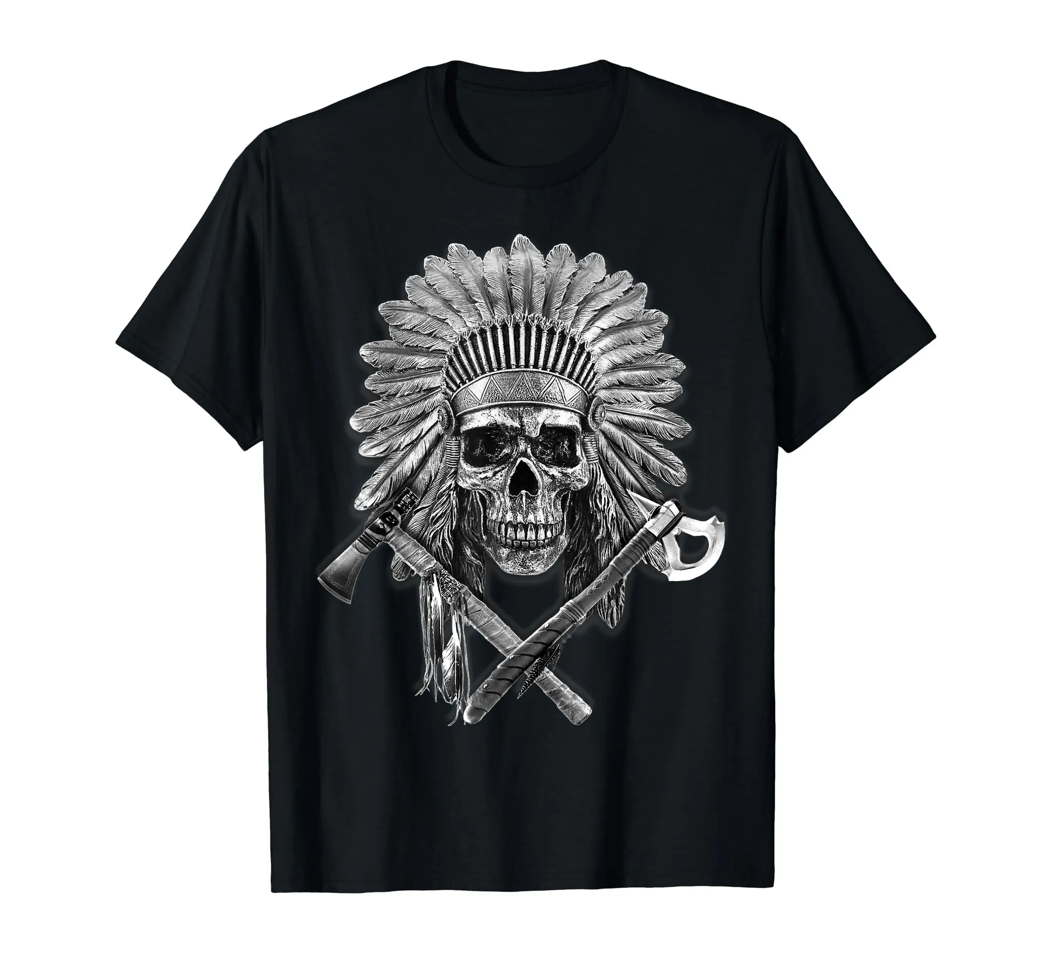 Native American T-Shirt Chief Pipe Skull Eternal Spirit Gift for Nature Lovers