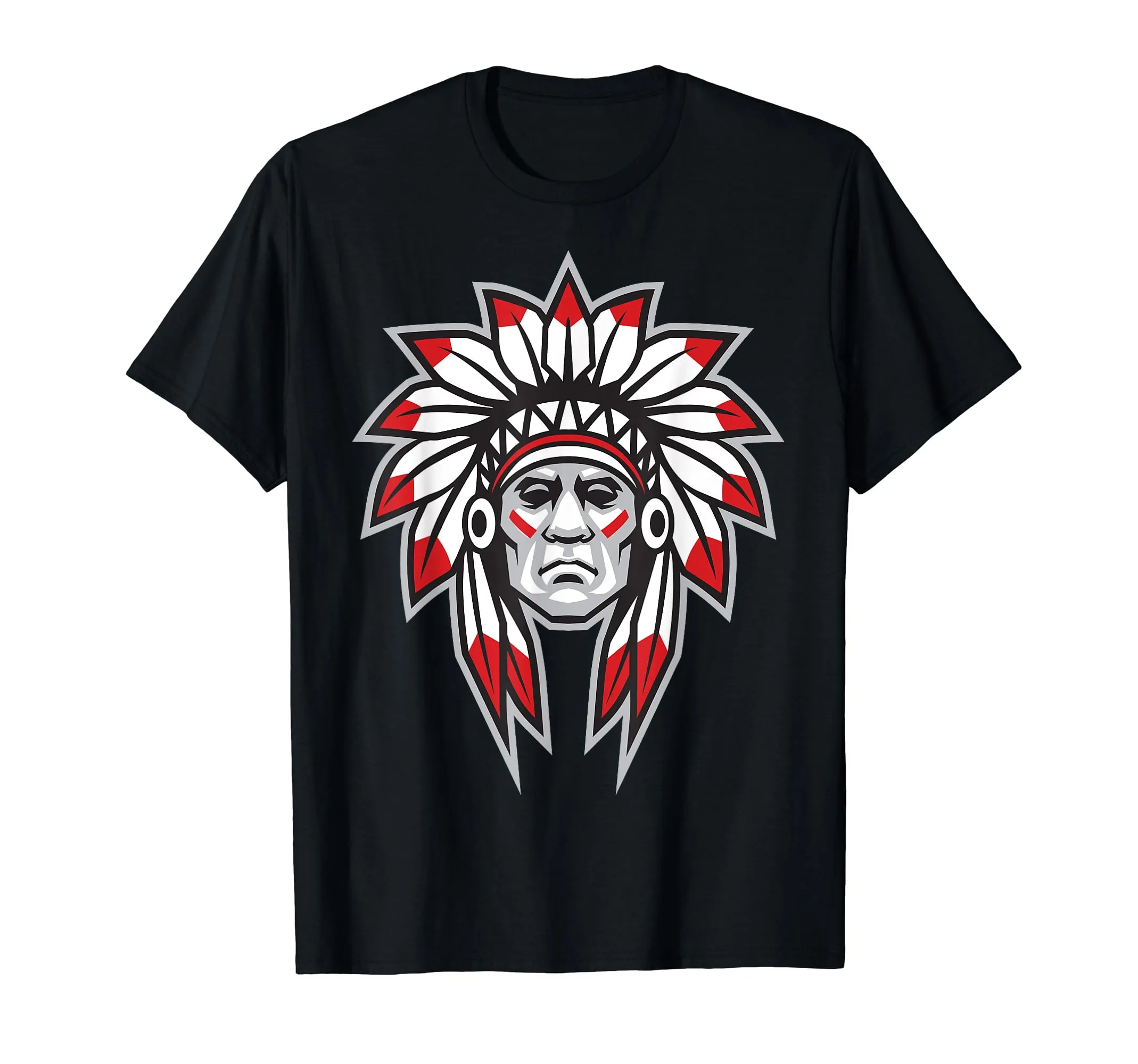 Native American T-Shirt Indian Tee - Lightweight, Classic Fit, Double-Needle Hem, Perfect Style